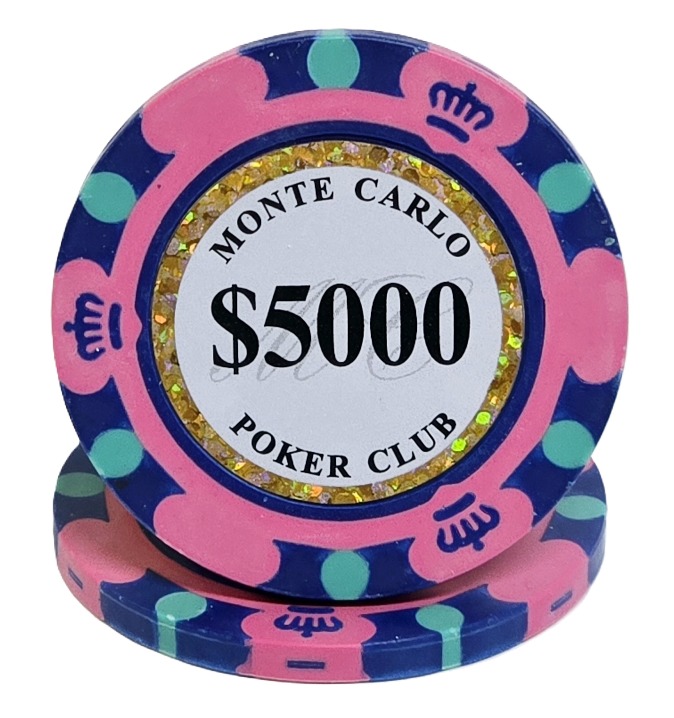 200pc 14g Clay 2-Tone Monte Carlo Chip Set-No Case