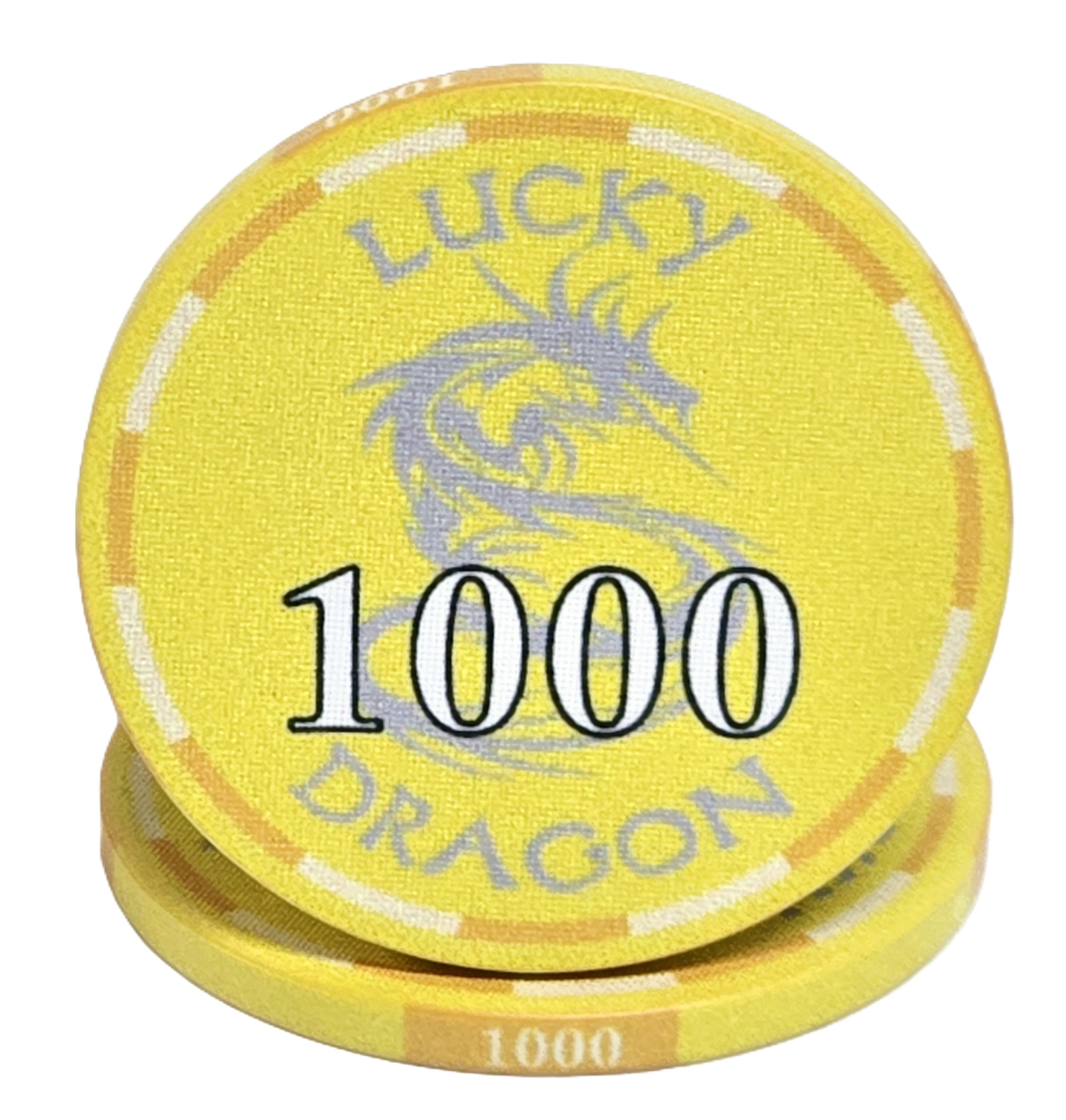 200pc 10g Ceramic Lucky Dragon Chip Set-No Case