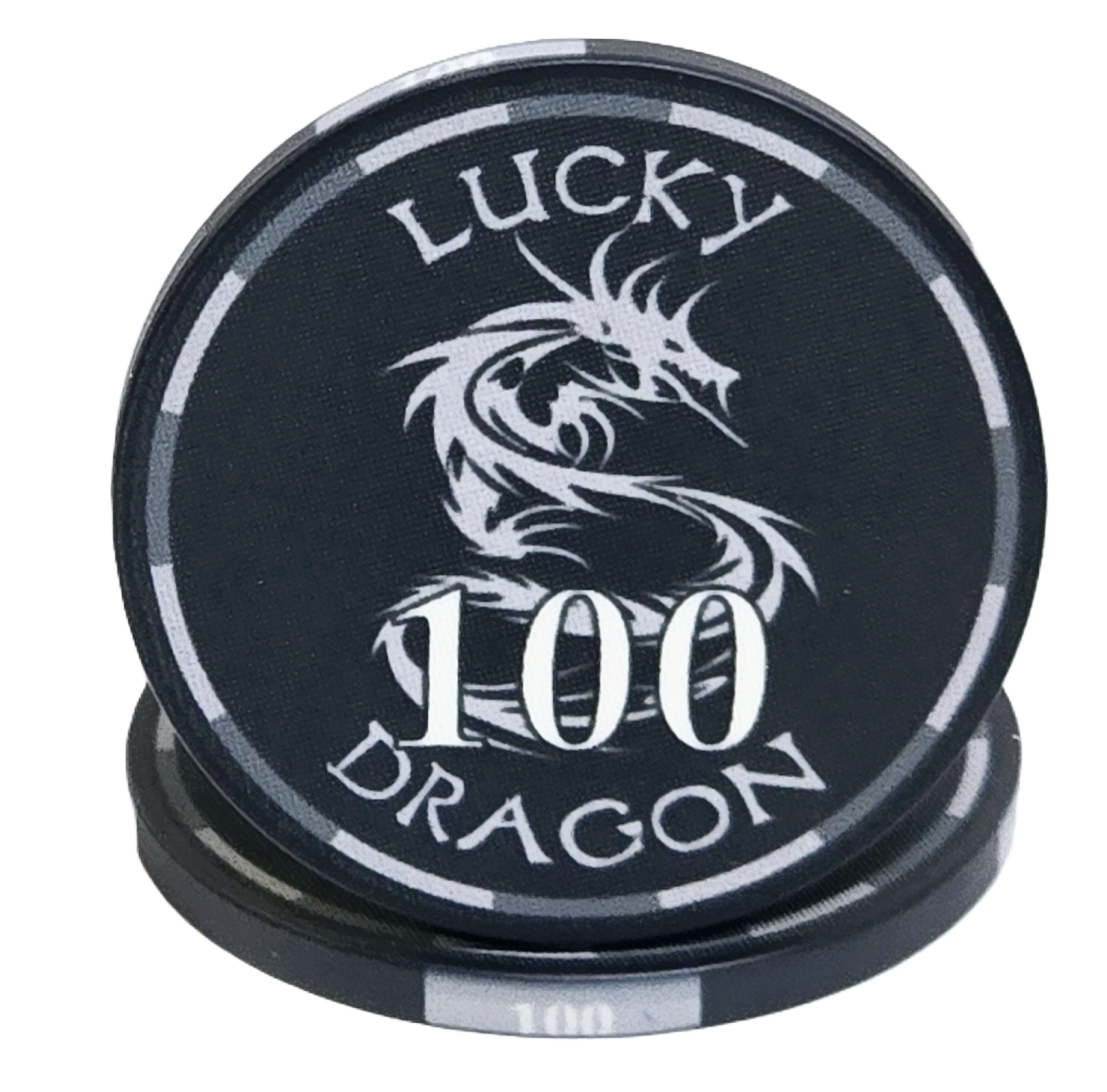 200pc 10g Ceramic Lucky Dragon Chip Set-No Case