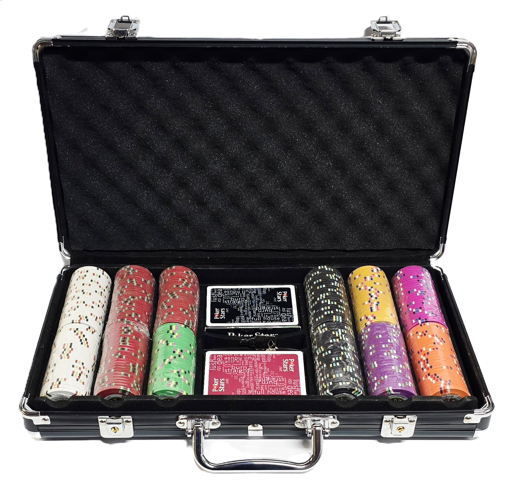 300pc 14g Clay Gold Rush Chip Set-With Case