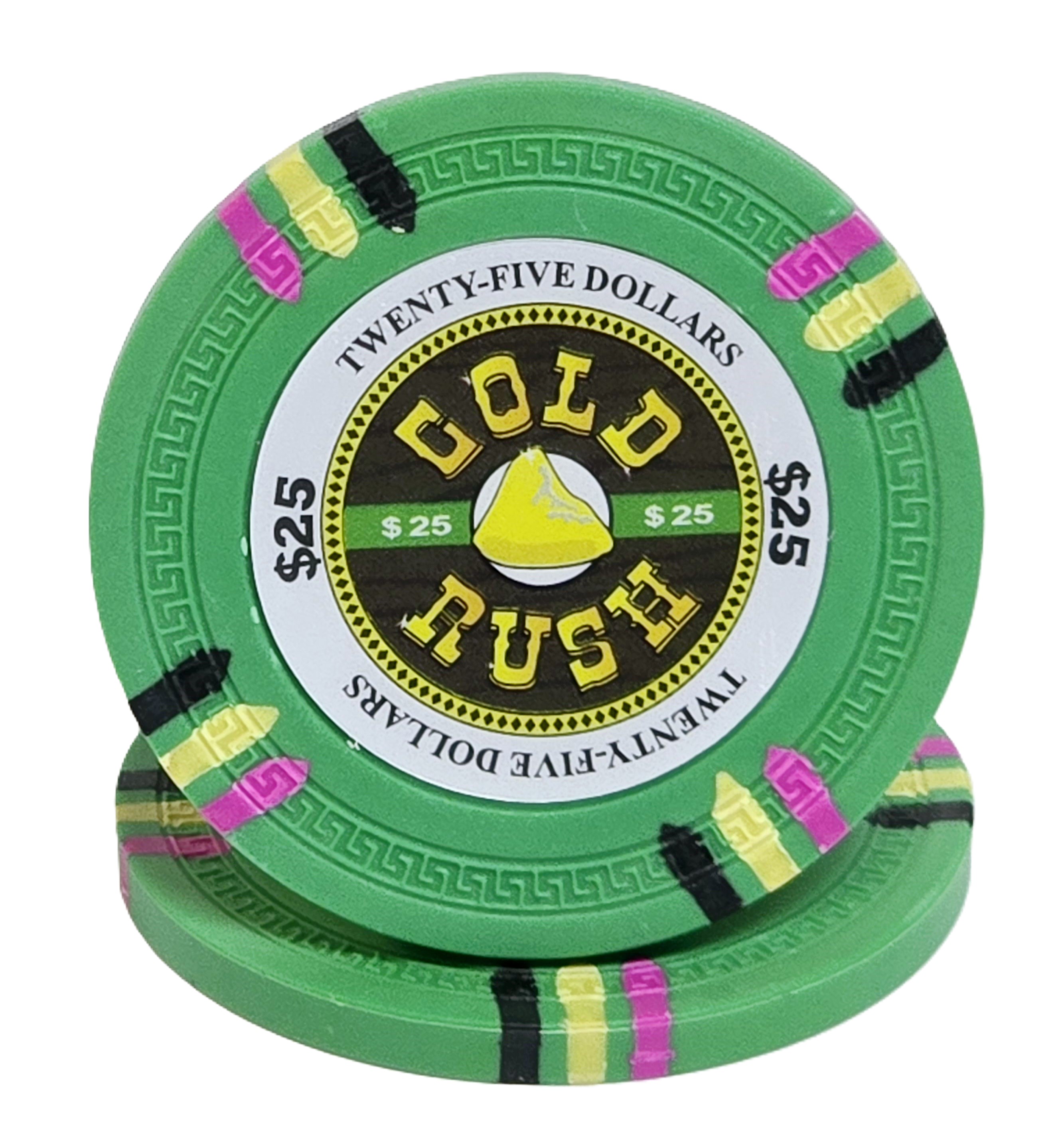 300pc 14g Clay Gold Rush Chip Set-With Case