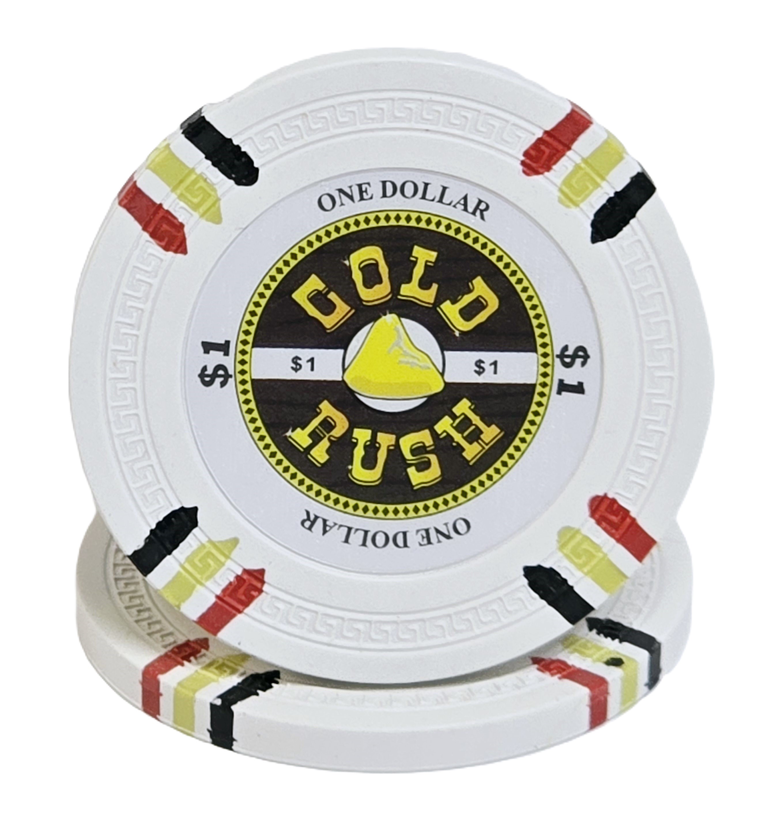 300pc 14g Clay Gold Rush Chip Set-With Case