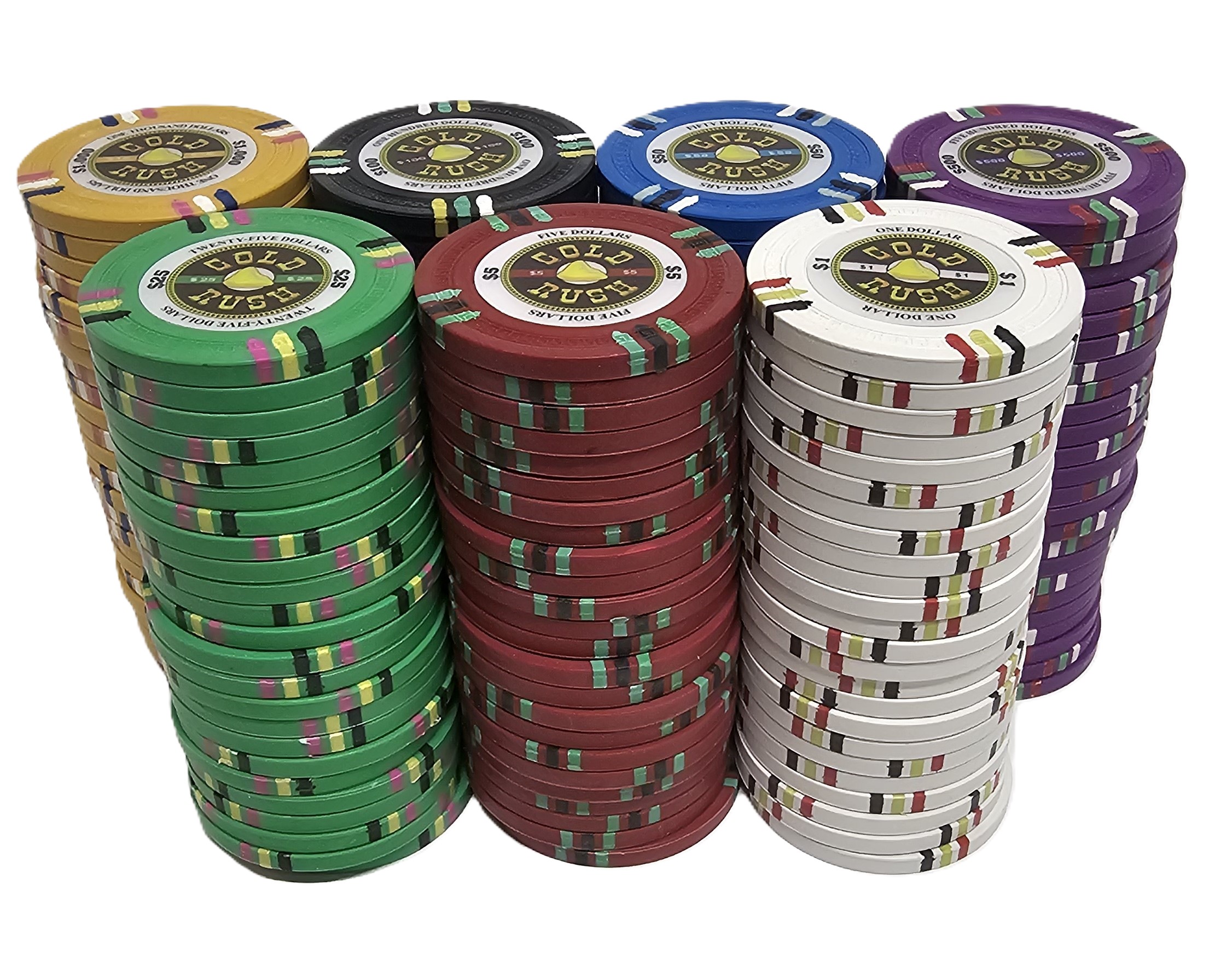 200pc 14g Clay Gold Rush Chip Set-No Case