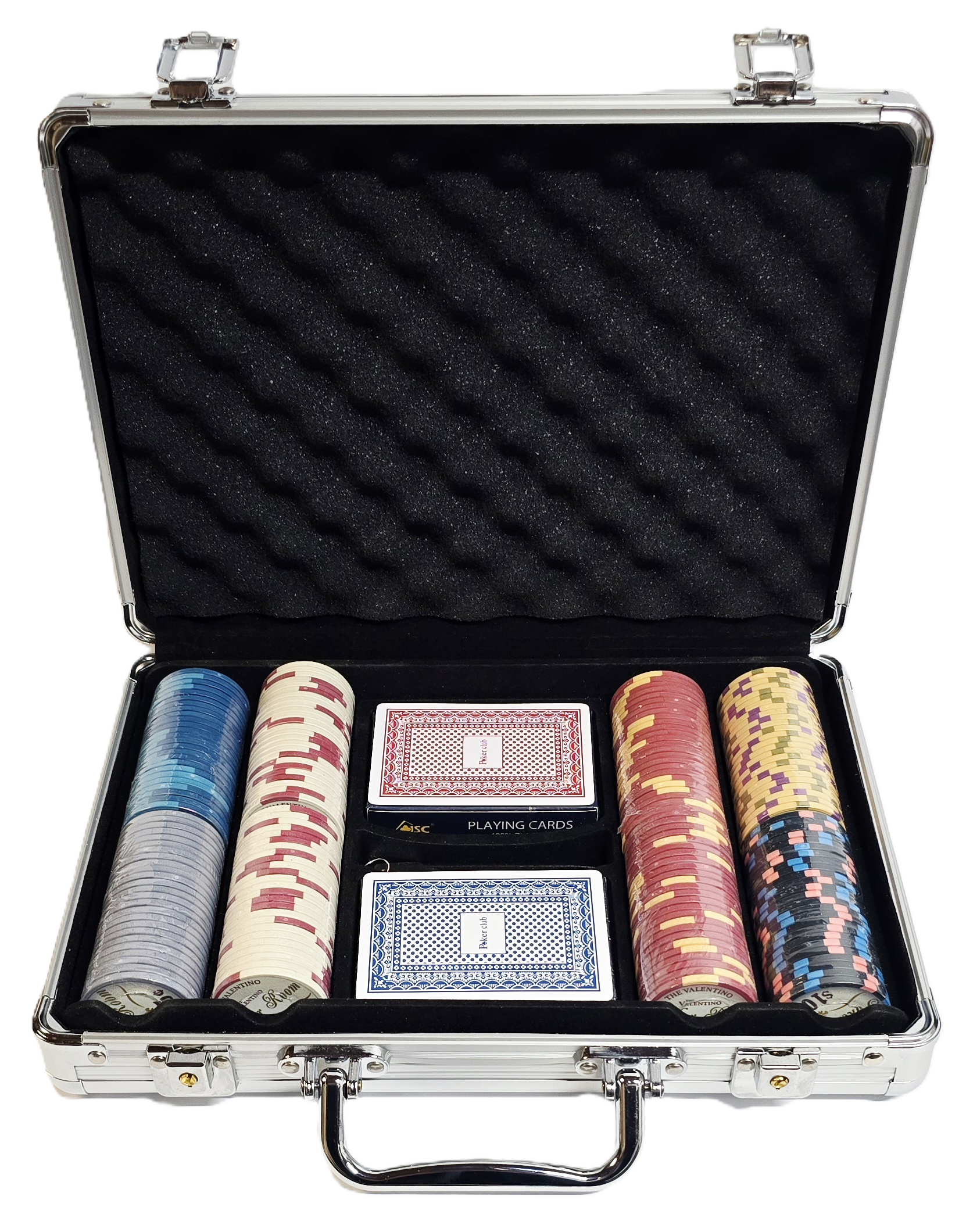 200pc 10g Ceramic Valentino Chip Set-With Case
