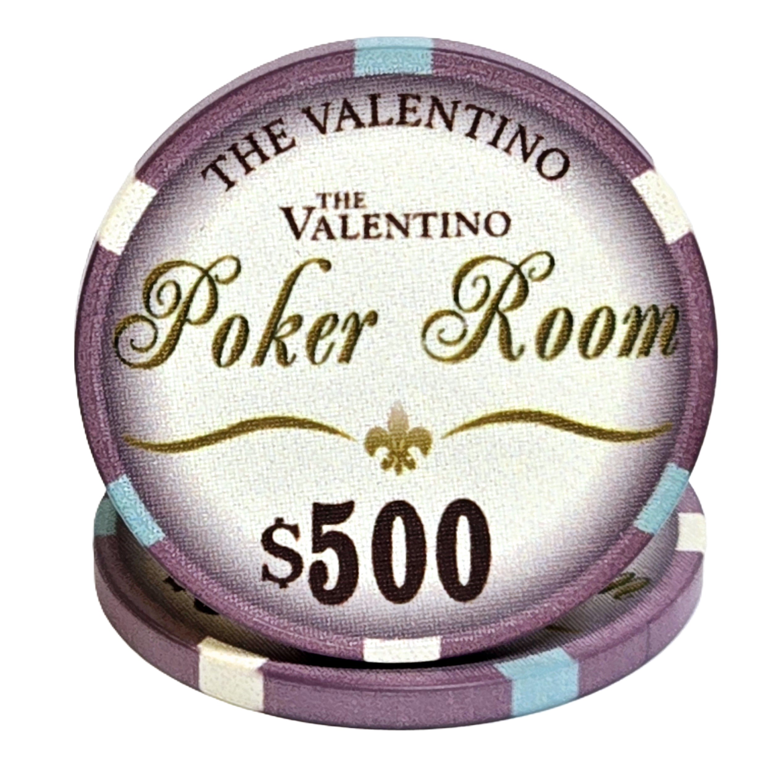 200pc 10g Ceramic Valentino Chip Set-With Case