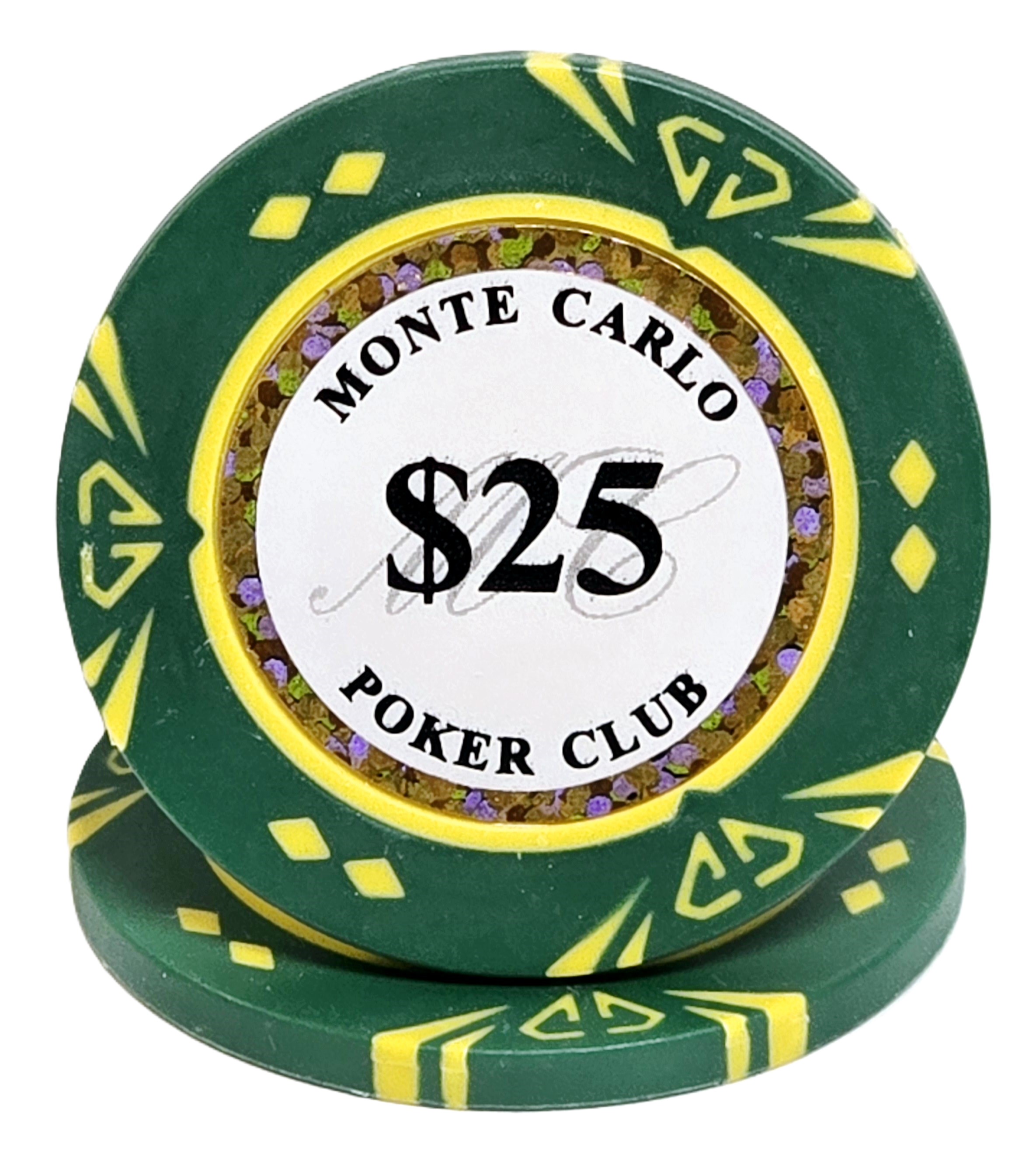 300pc Diamond Monte Carlo Chip Set-No Case  