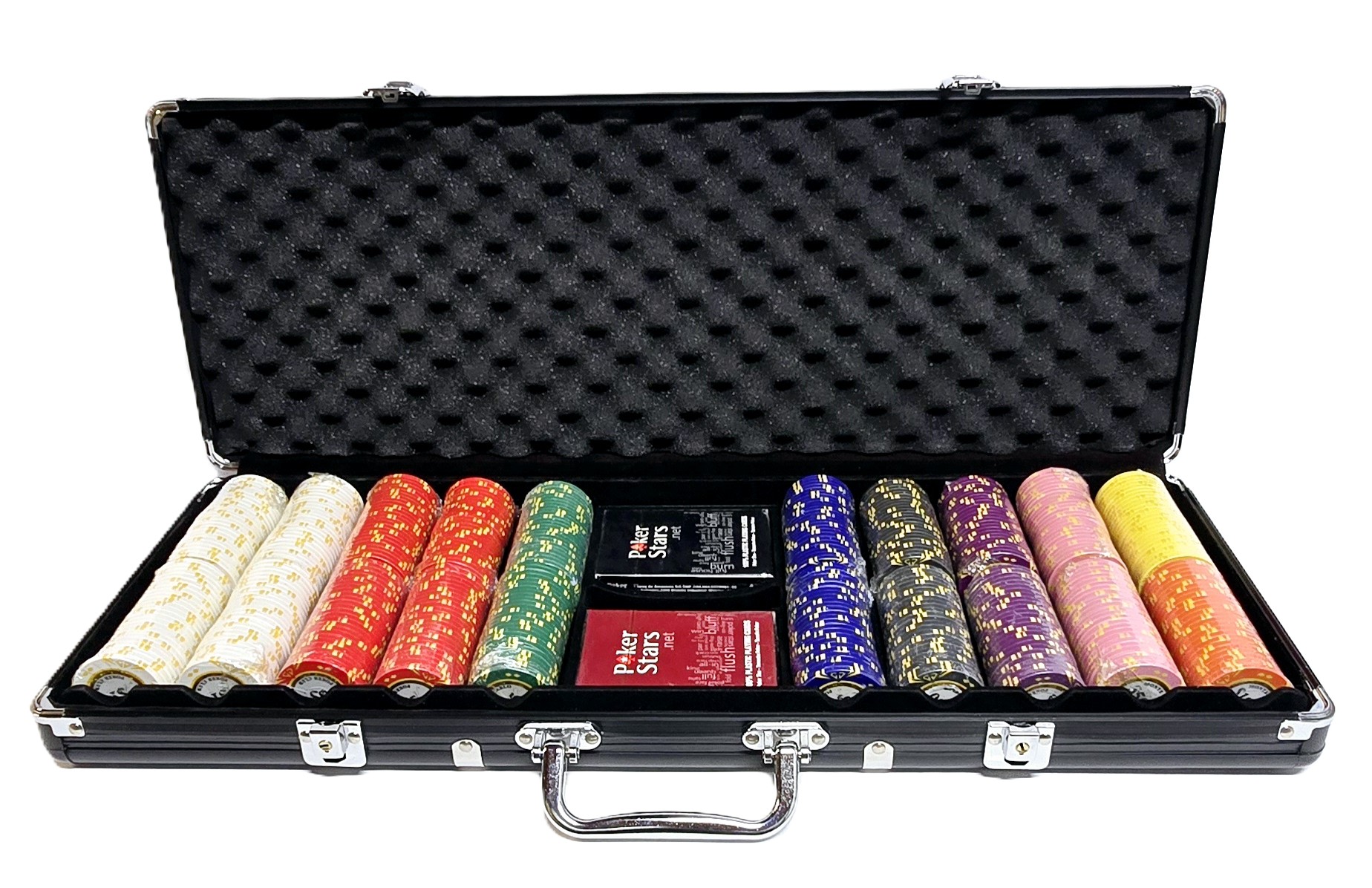 500pc Diamond Monte Carlo Chip Set-With Case