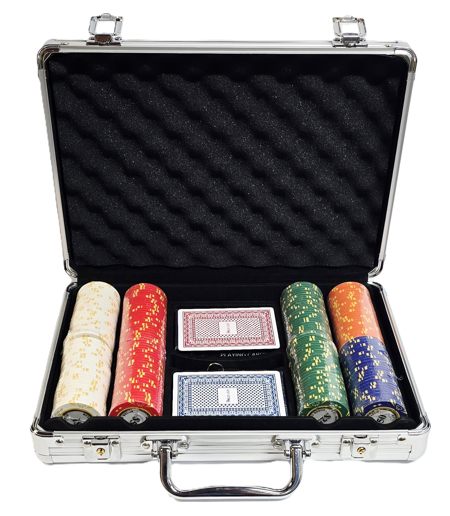 200pc 14g Clay Diamond Monte Carlo Chip Set-With Case
