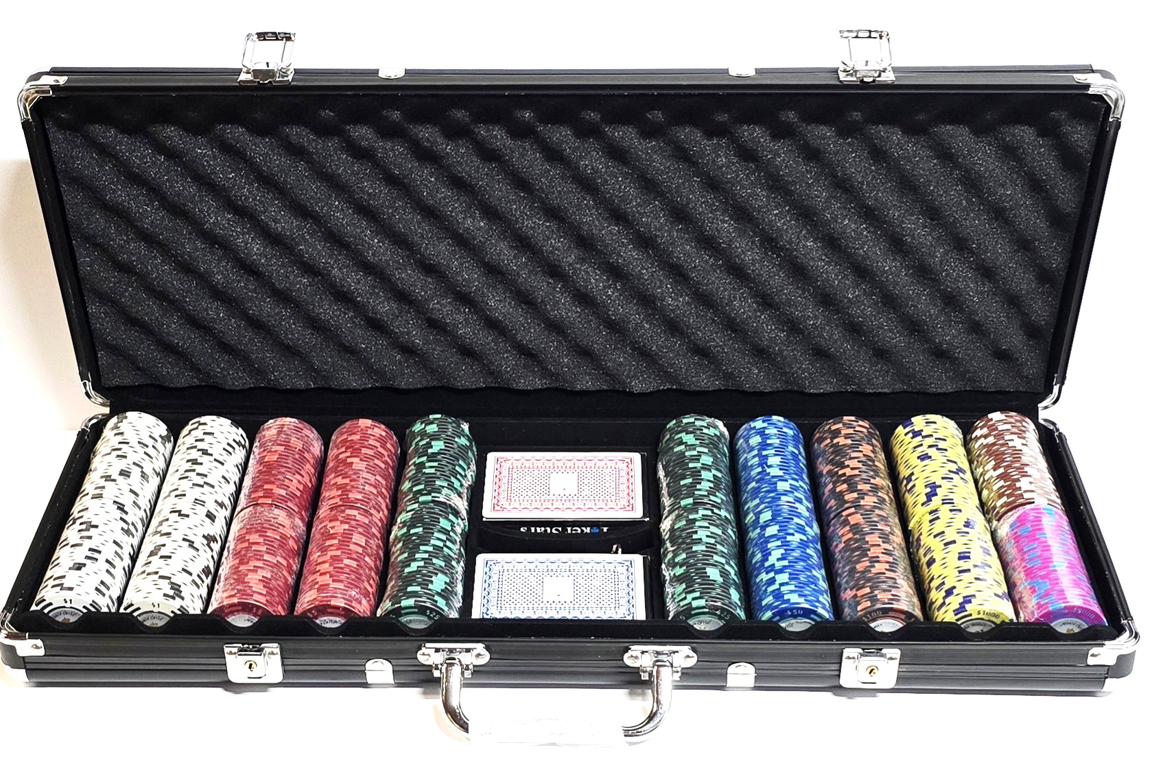 500pc 2-Tone Monte Carlo Chip Set-With Case