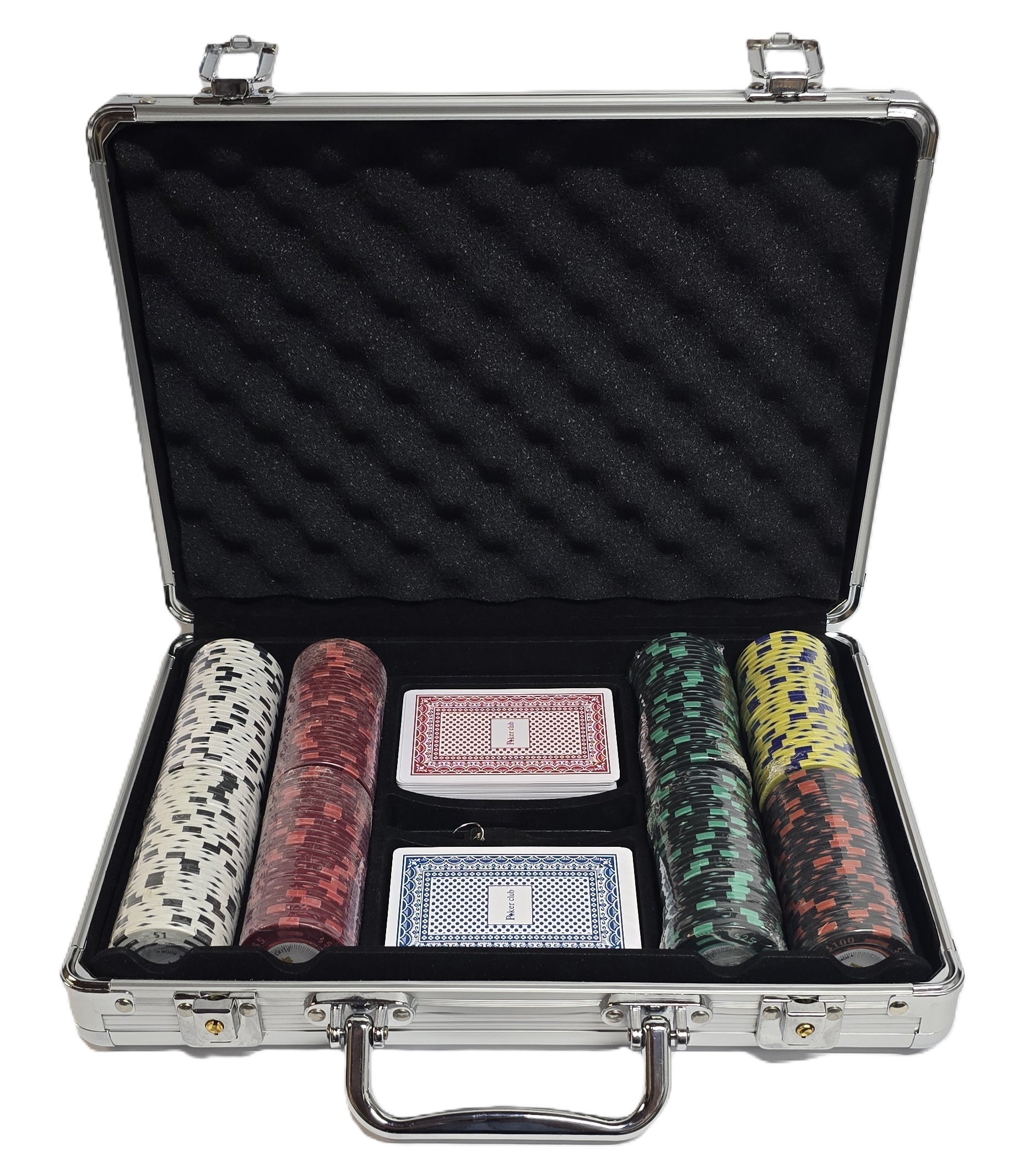 200pc 2-Tone Monte Carlo Chip Set-With Case