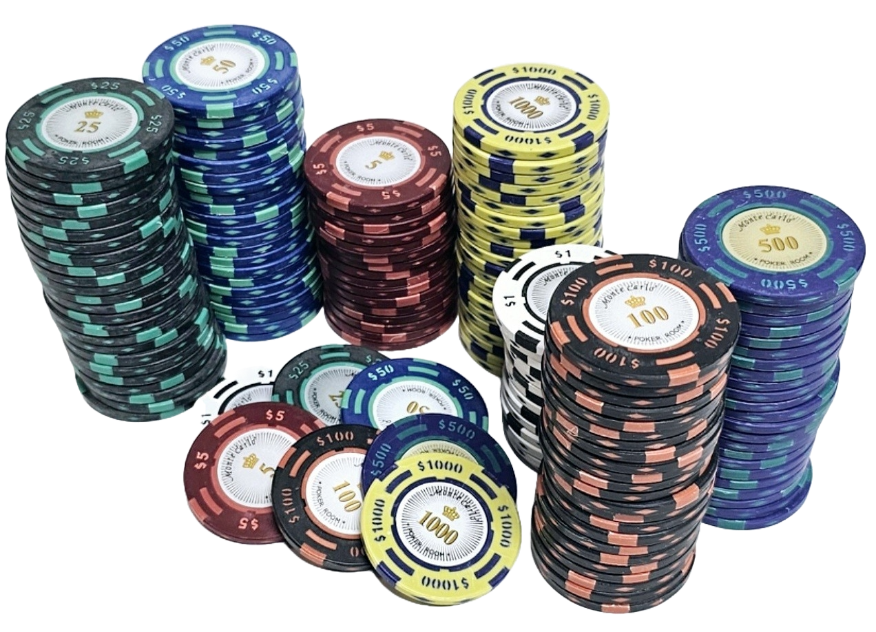 200pc 2-Tone Monte Carlo Chip Set-No Case
