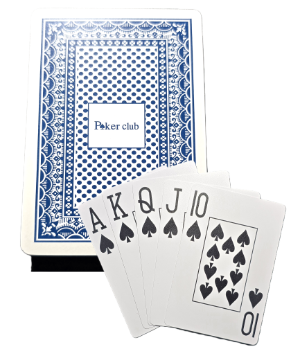 1 Blue Pack Poker Club Playing Cards (Jumbo Index)