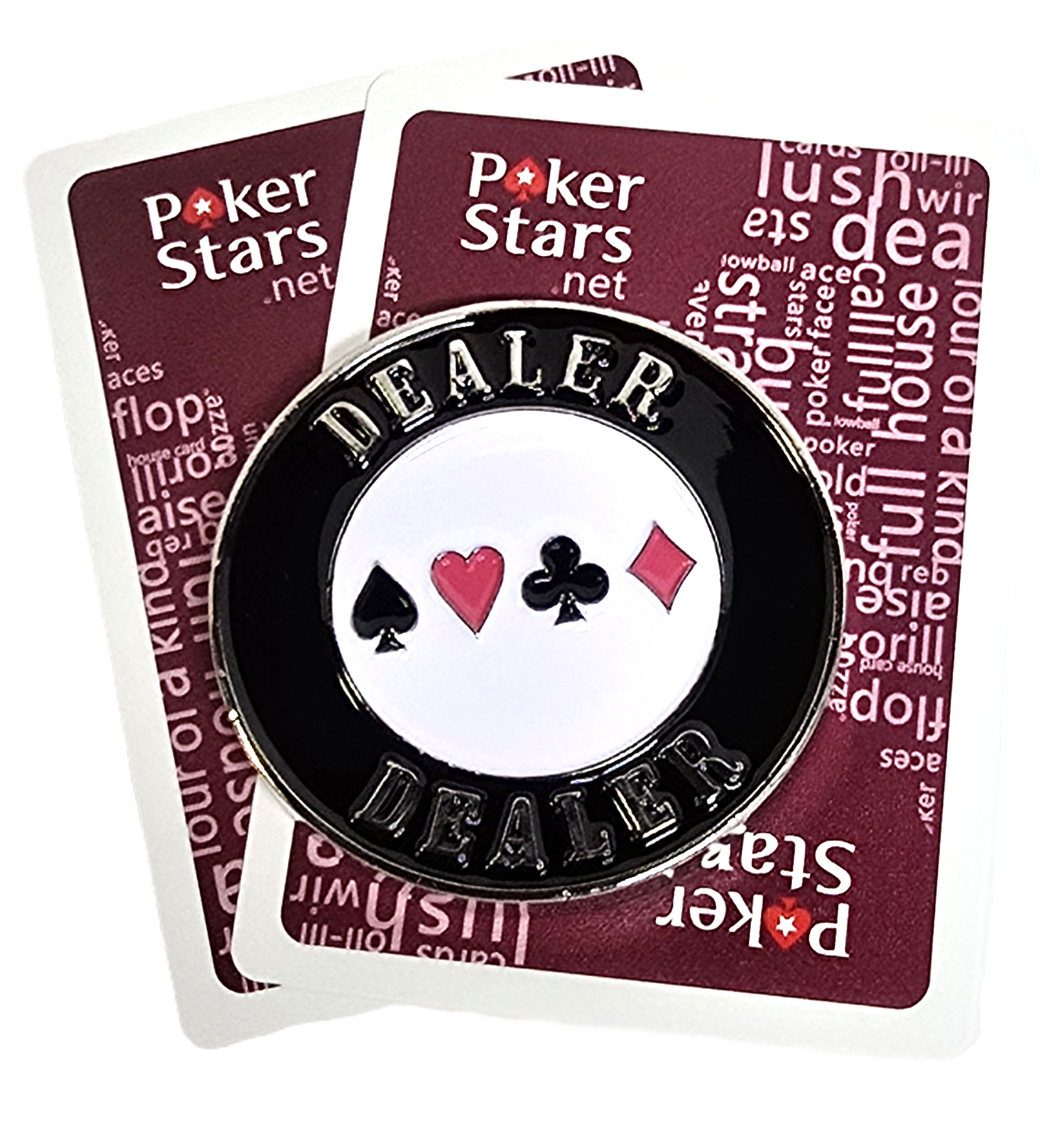 Metal Dealer Button - 2 Sided