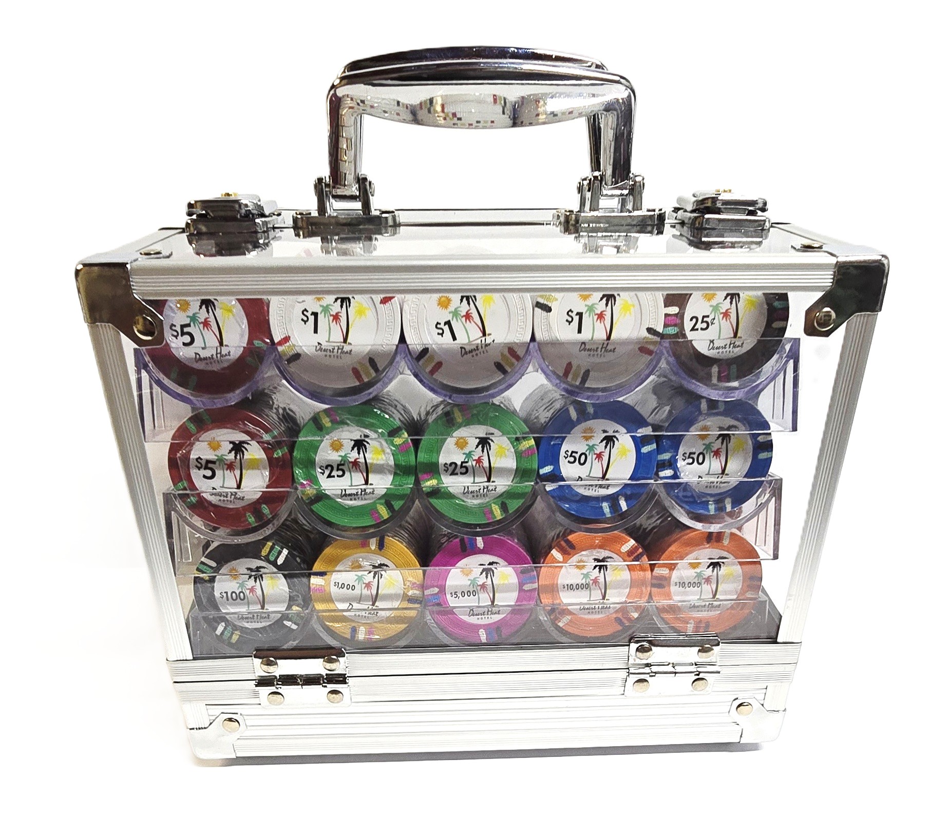 600pc Desert Heat Chip Set-With Case   