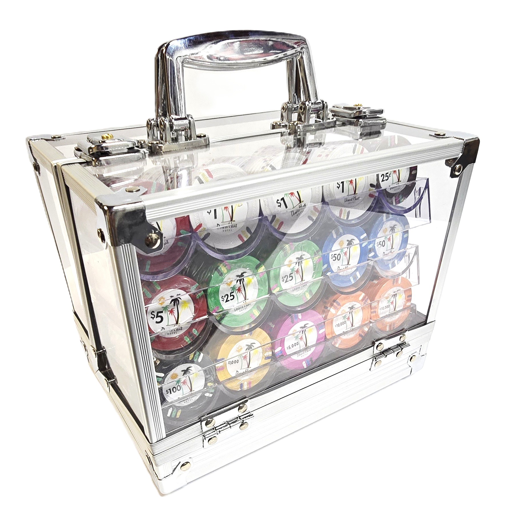 600pc 14g Desert Heat Chip Set/With Case   