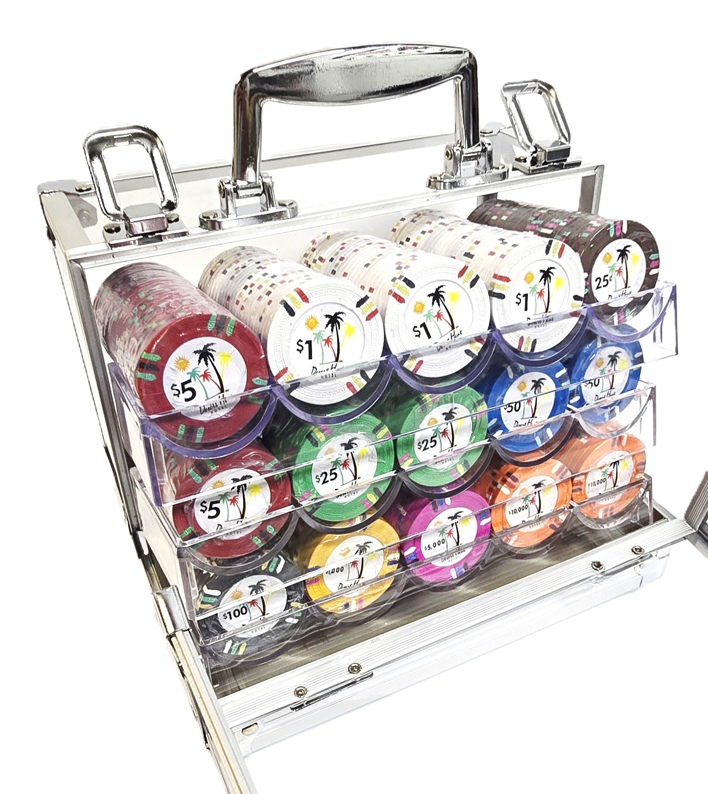 600pc Desert Heat Chip Set-With Case   