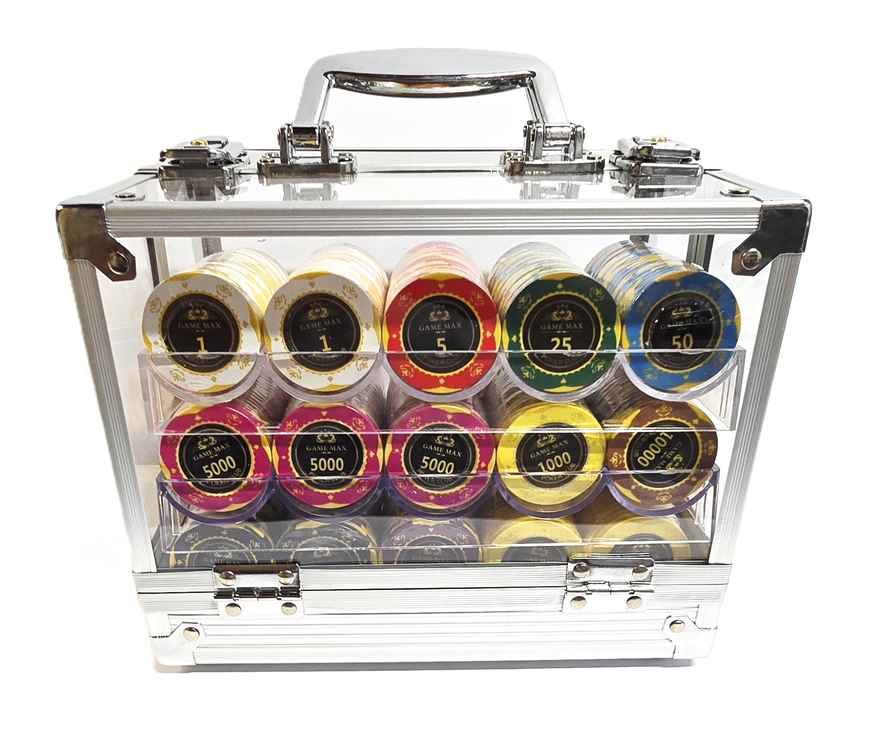 600pc 14g Clay GameMax Chip Set-With Case