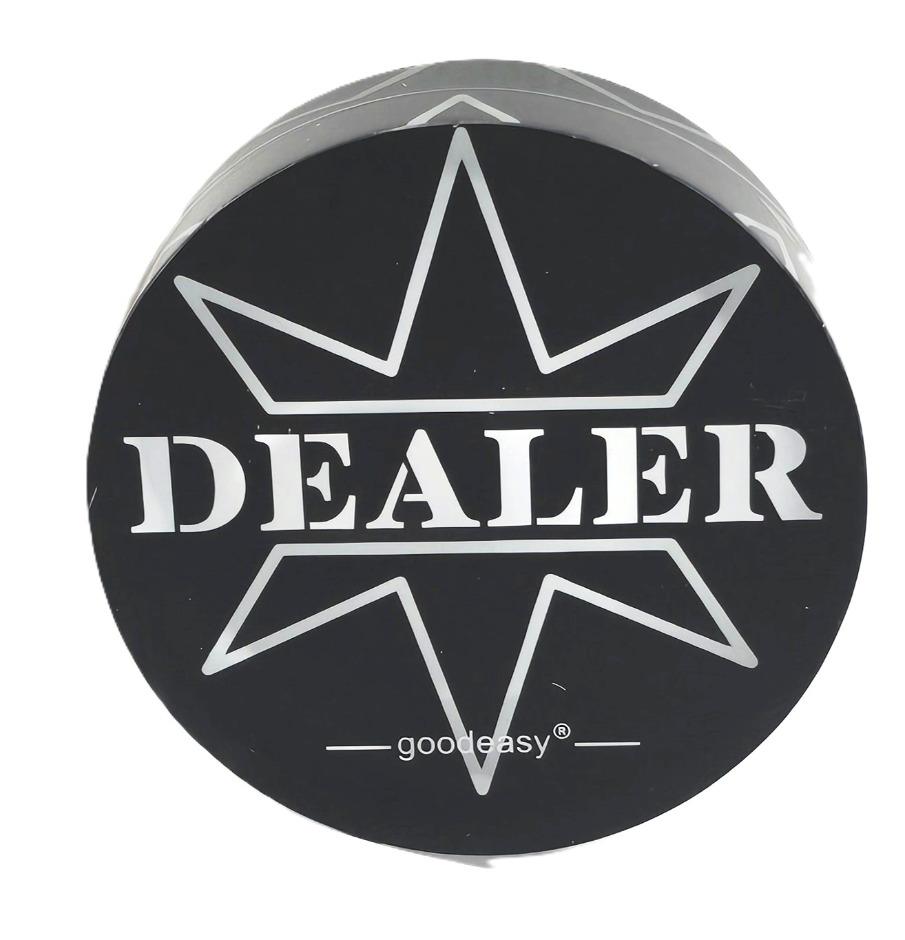3" Diameter Acrylic Dealer Button - Black Face