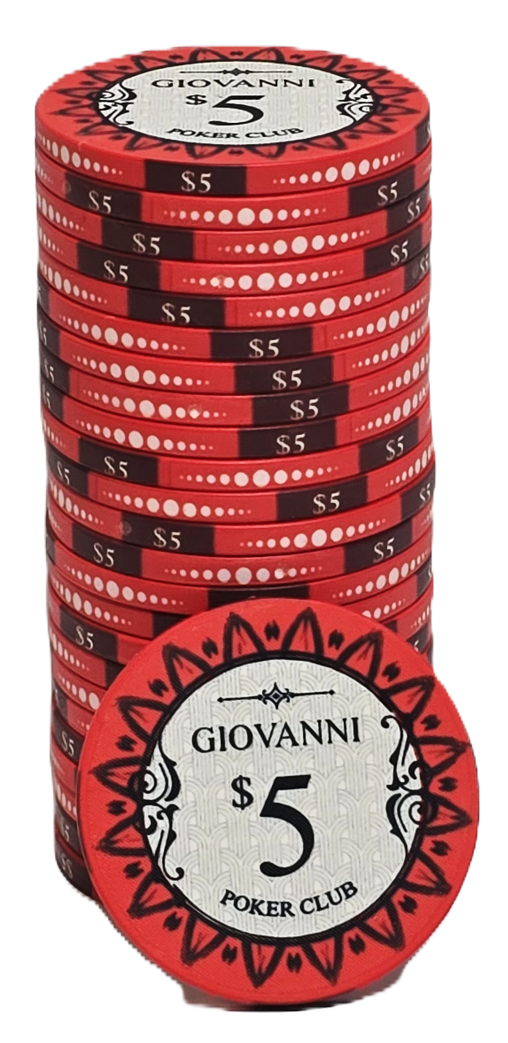 $5 Red Giovanni Ceramic