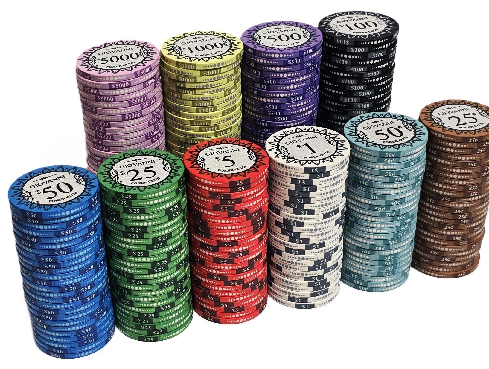 750pc - Giovanni Ceramic Set - No Case