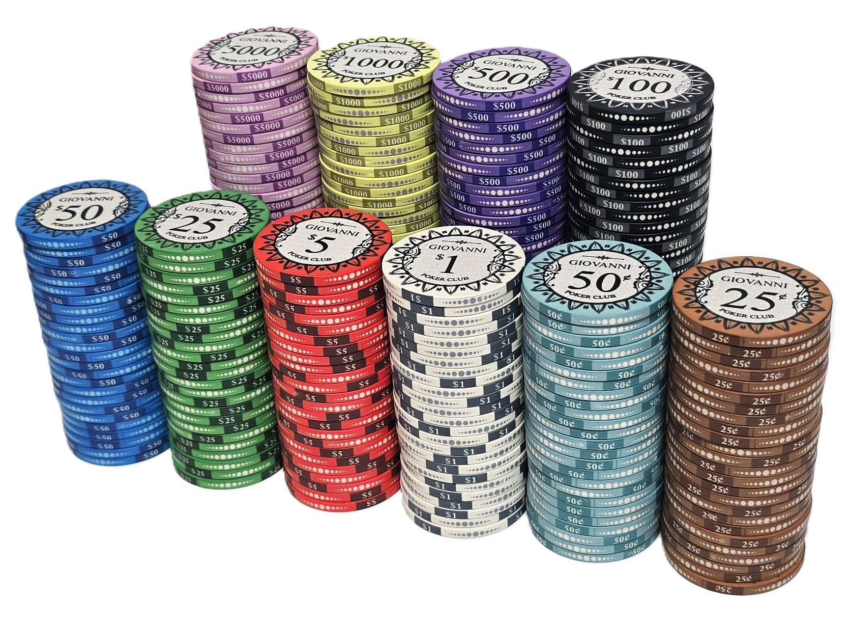300pc - Giovanni Ceramic Set - No Case