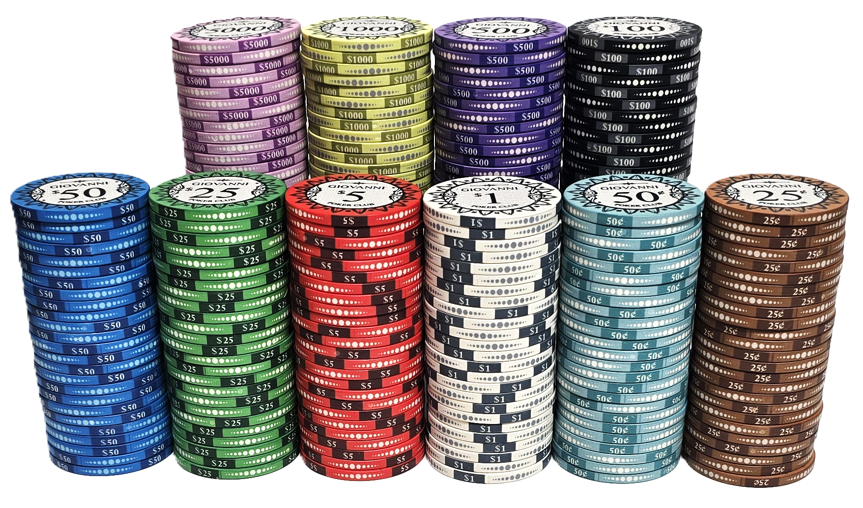 200pc - Giovanni Ceramic Set - No Case