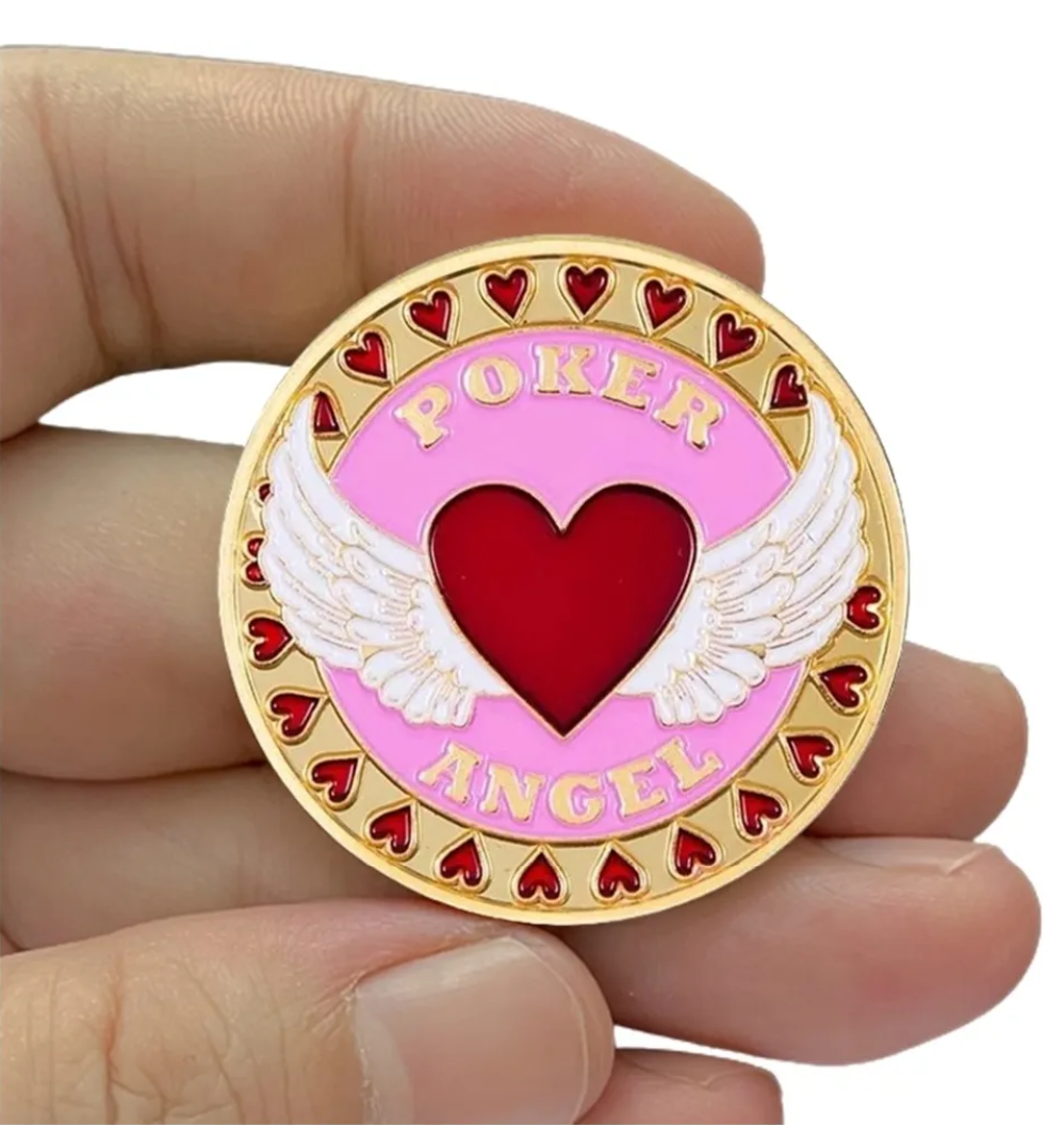 #27 Poker Angel Metal Card Guard (Clear Cover Included)