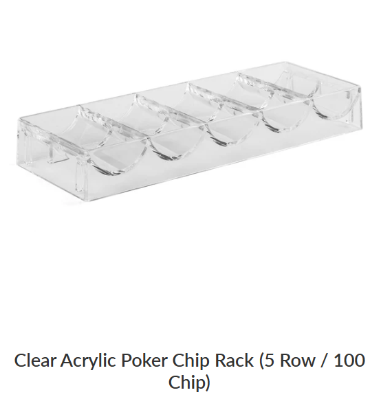 1pc - Acrylic Chip Tray  