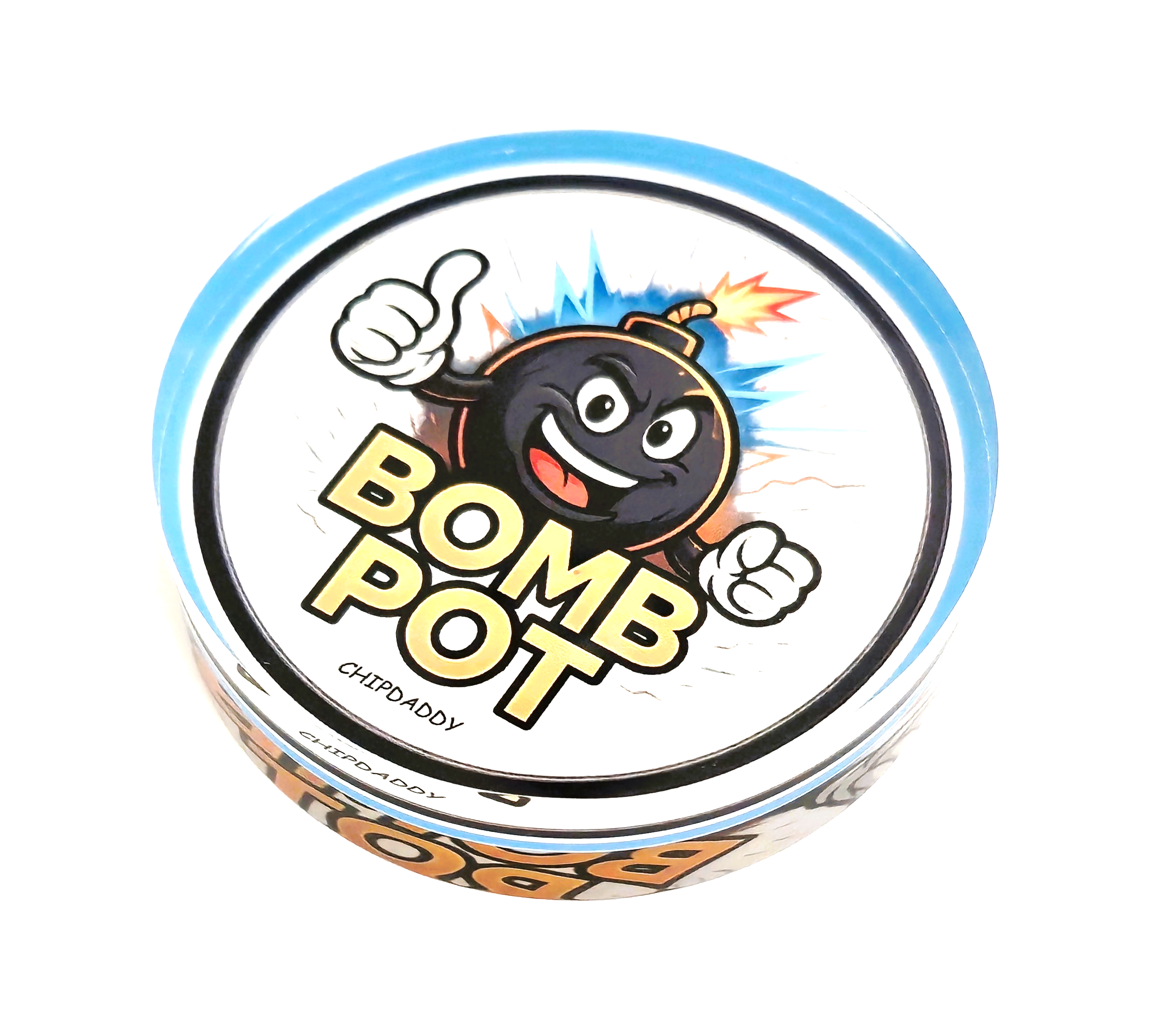 3" Diameter White Acrylic Bomb Pot Button
