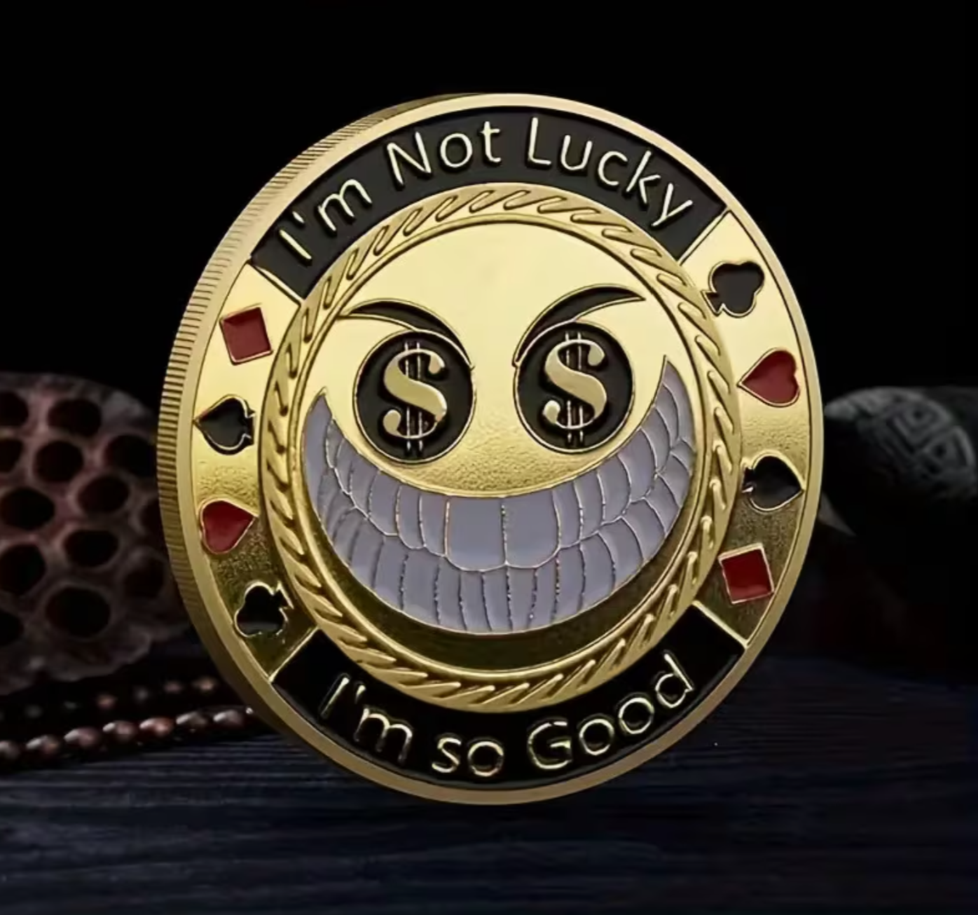 #28 I'm Not Lucky Metal Card Guard (Clear Cover Included)