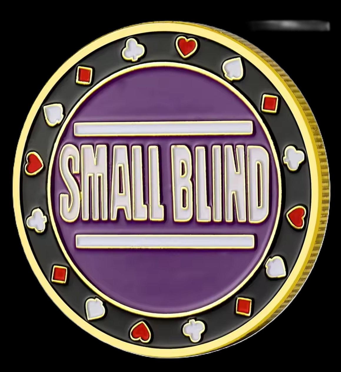 #4 Small Blind Metal Card Guard (Clear Cover Included)