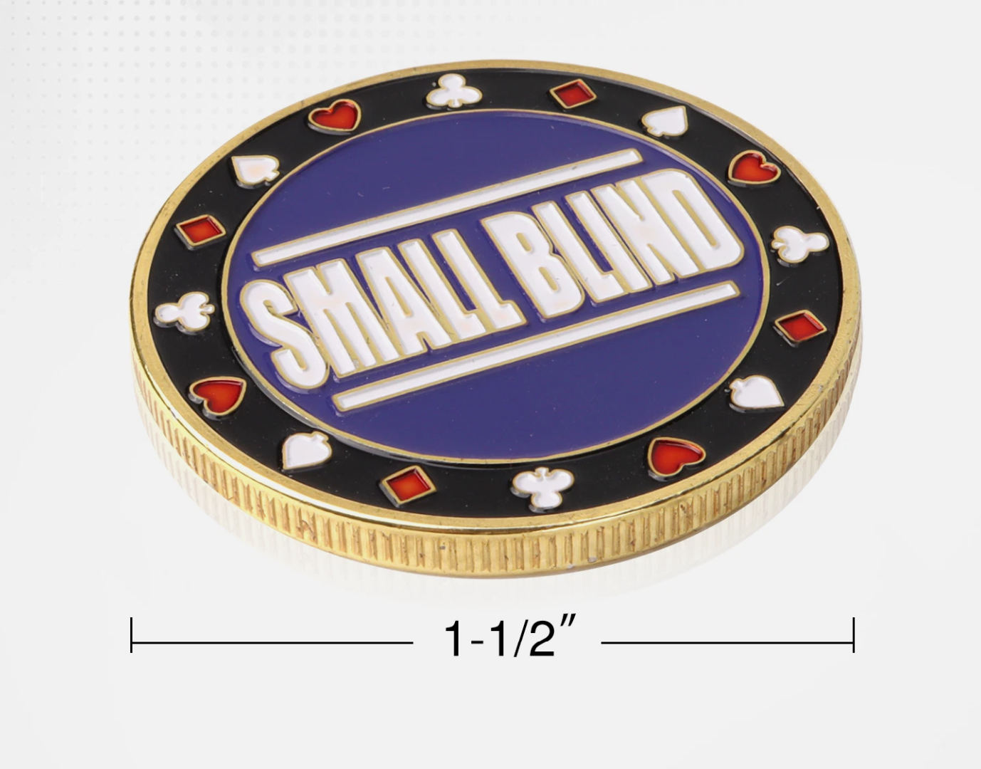 #4 Small Blind Metal Card Guard (Clear Cover Included)