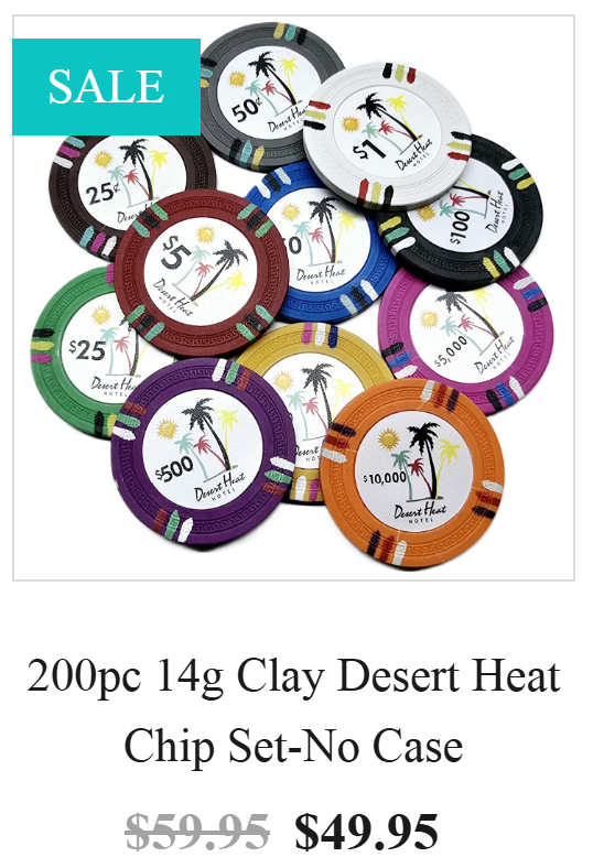 200pc Desert Heat Chip Set/No Case