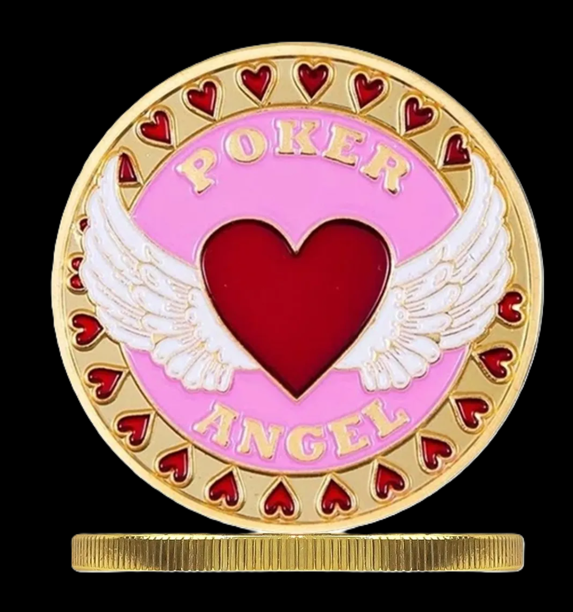 #27 Poker Angel Metal Card Guard (Clear Cover Included)