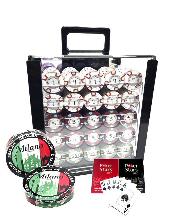 1000pc 9g Clay Milano Chip Set/With Case  