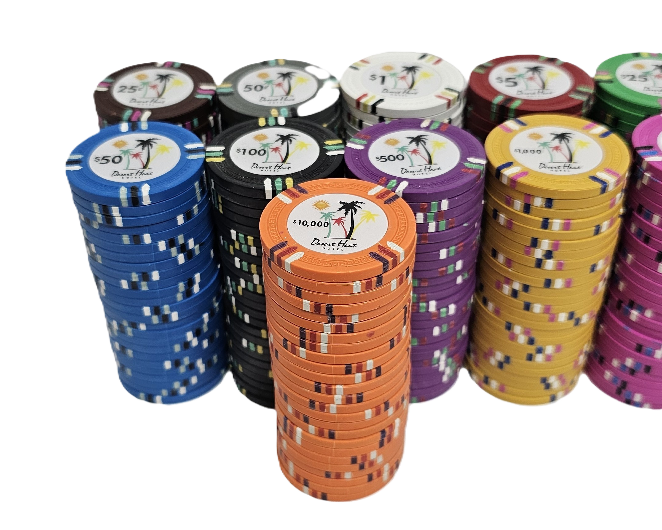 600pc 14g Clay Desert Heat Chip Set/No Case