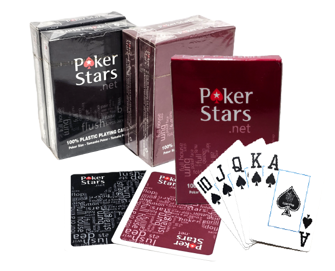 4PK Poker Star Playing Cards 100% Plastic