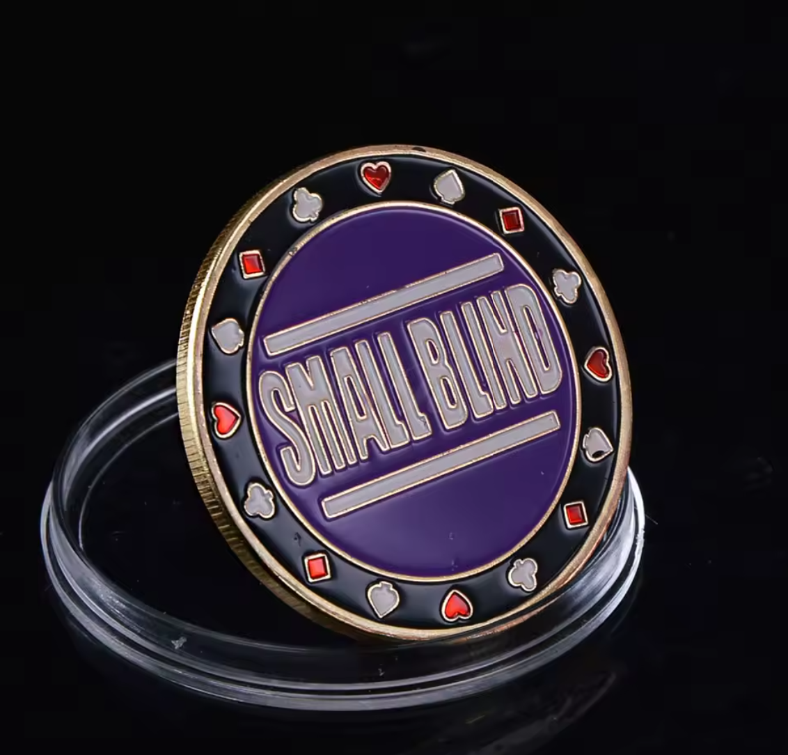 #4 Small Blind Metal Card Guard (Clear Cover Included)