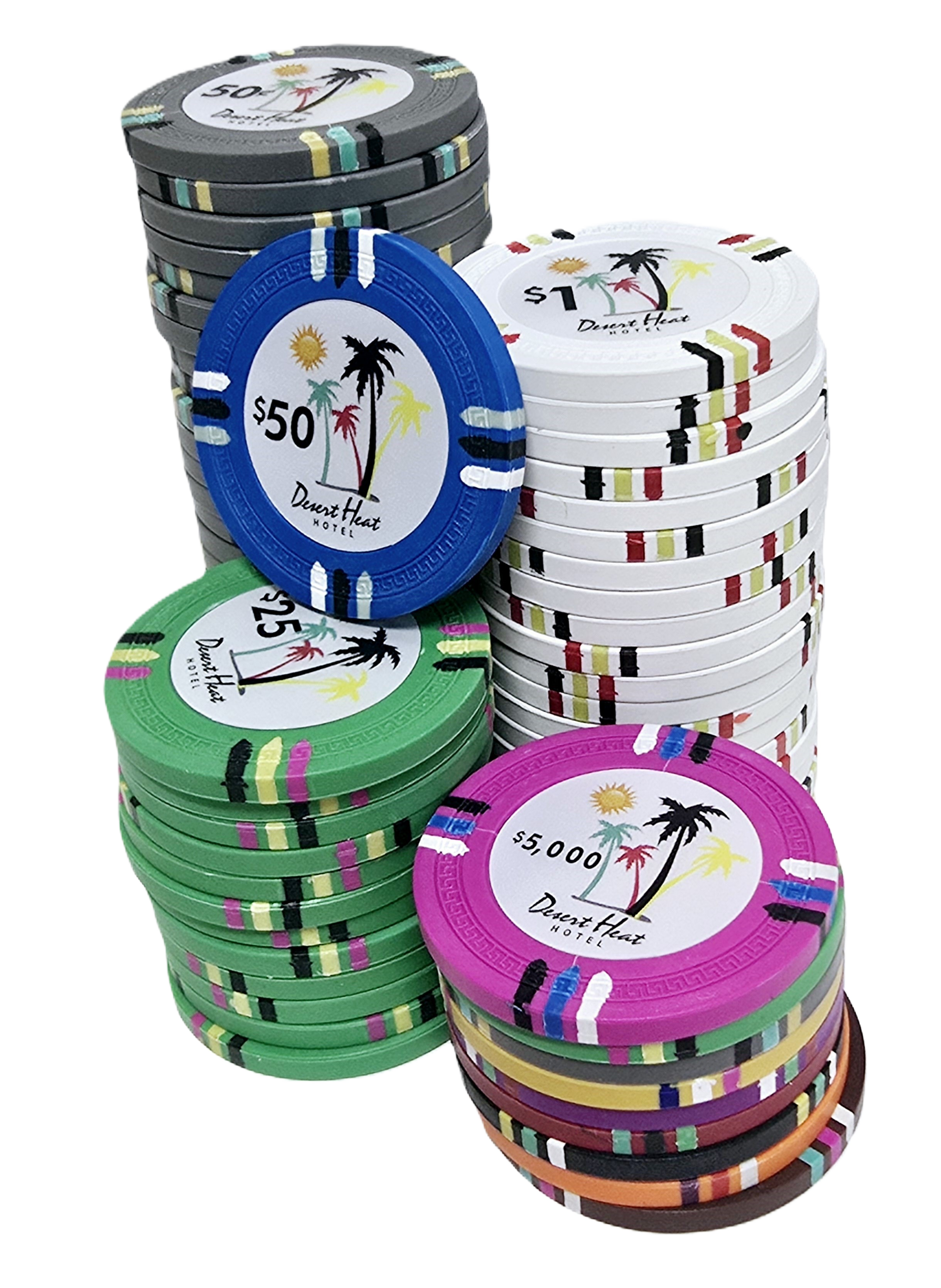 Desert Heat Poker Chip Set (1000pcs)