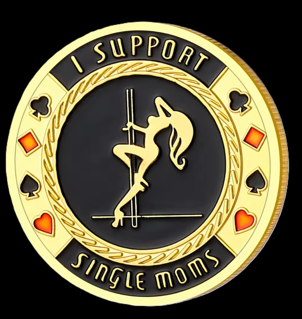 #38 Single Mom Metal Card Guard