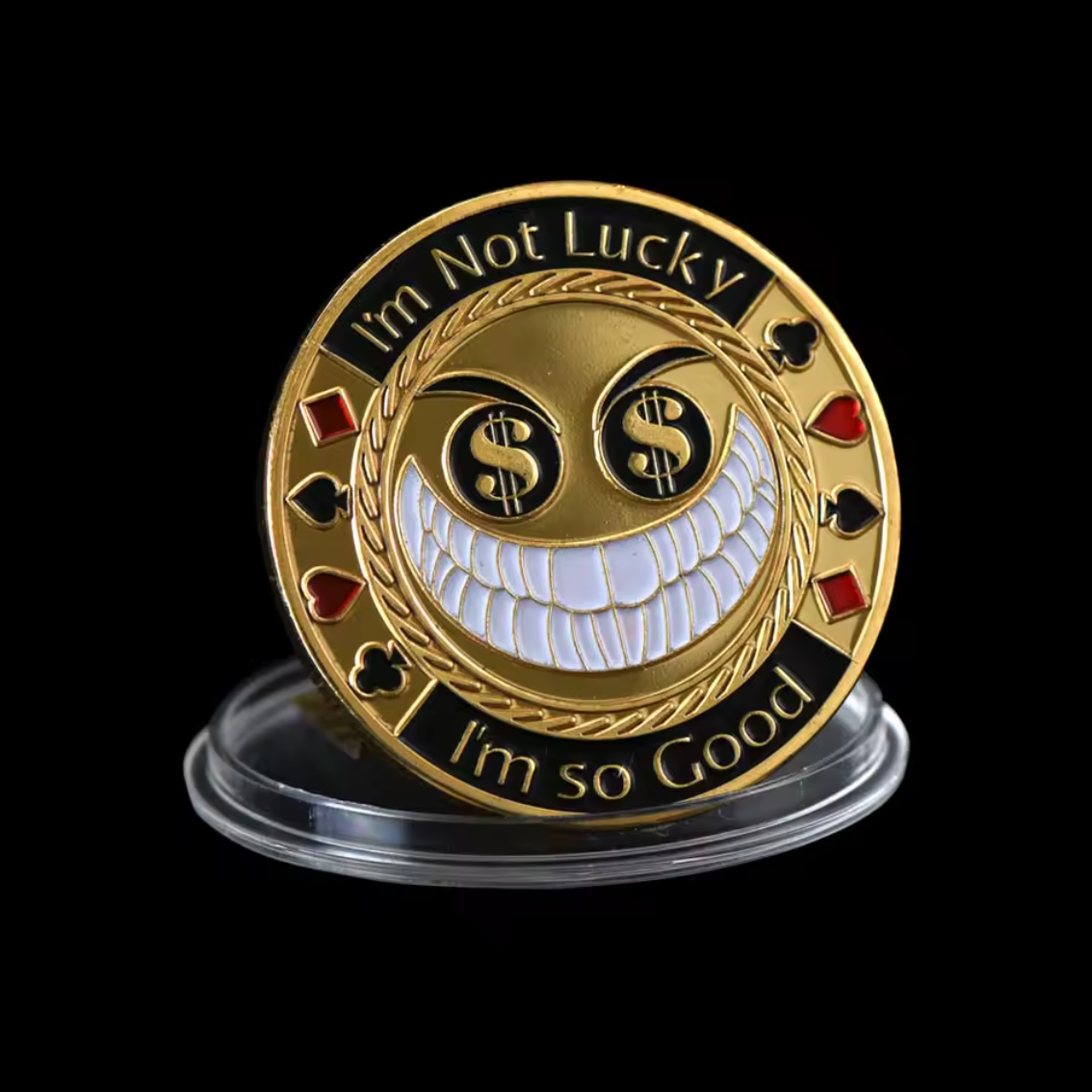 #28 I'm Not Lucky Metal Card Guard (Clear Cover Included)