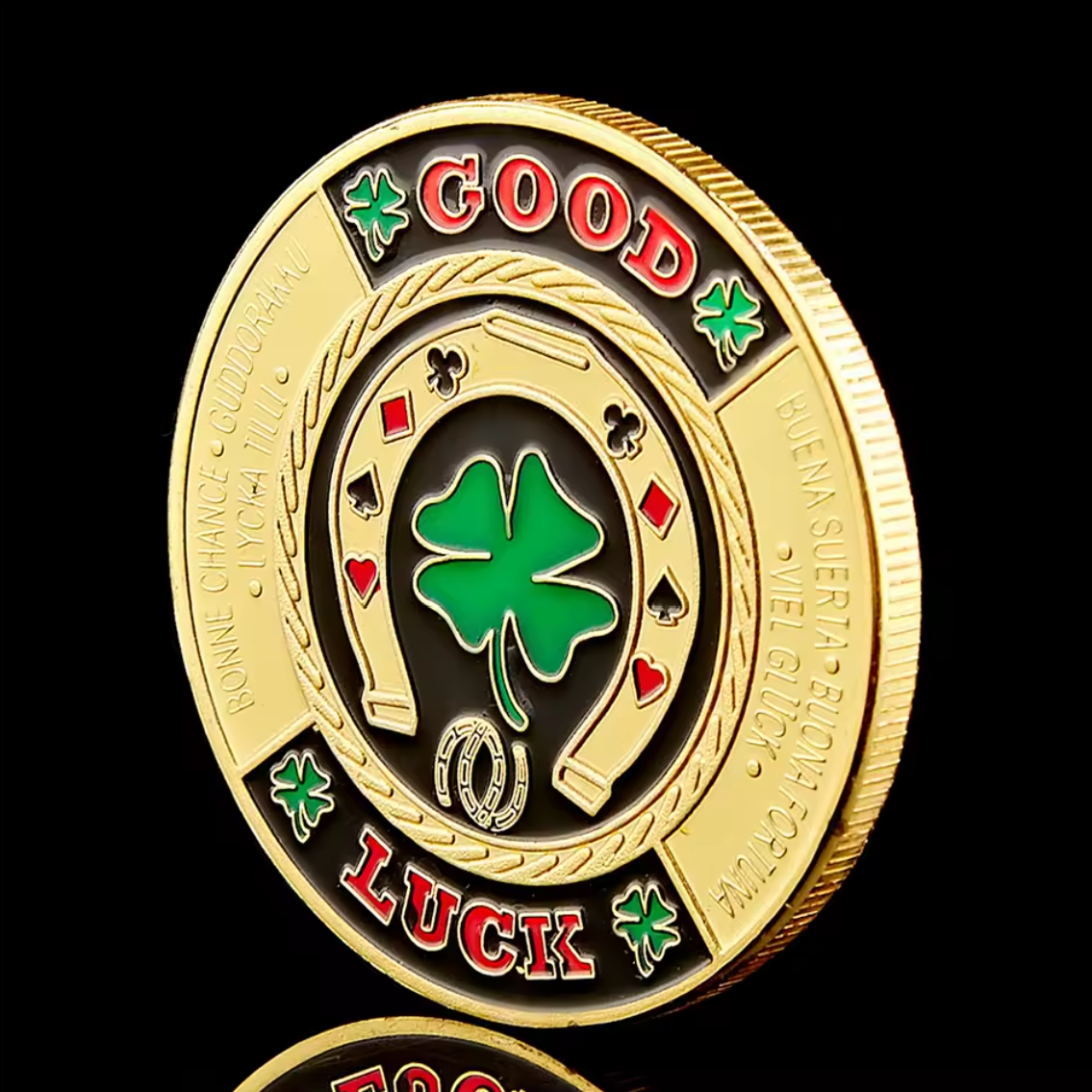 #8 Good Luck Metal Card Guard (Clear Cover Included)