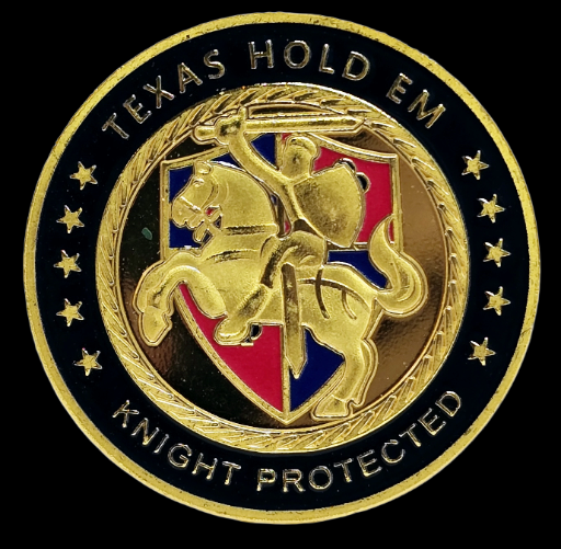 #64 Texas Hold Em Knight Metal Guard (Clear Cover Included)