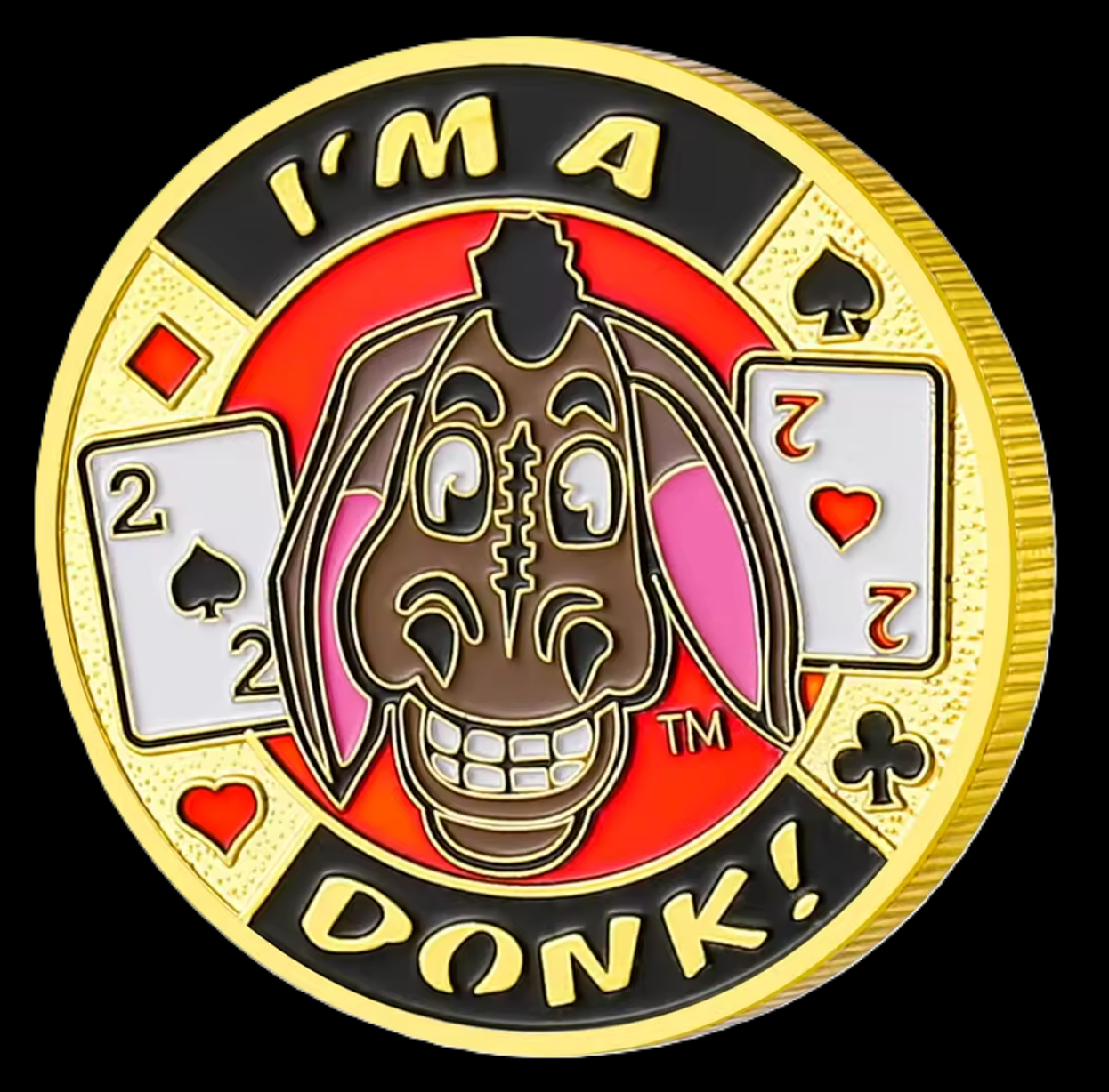 #9 I'm A Donk Metal Card Guard (Clear Cover Included)