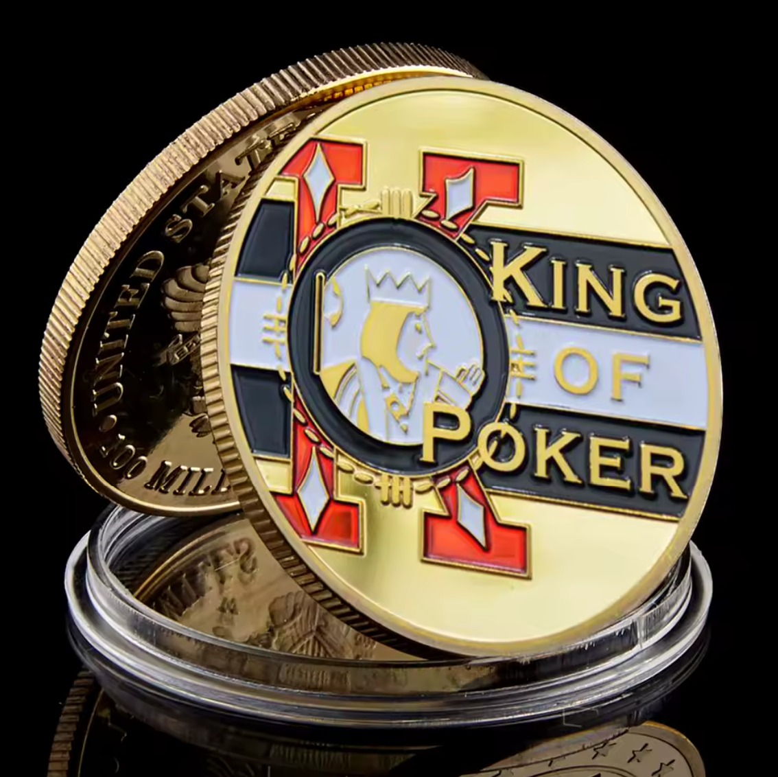#83 King Of Poker Metal Guard (Clear Cover Included)