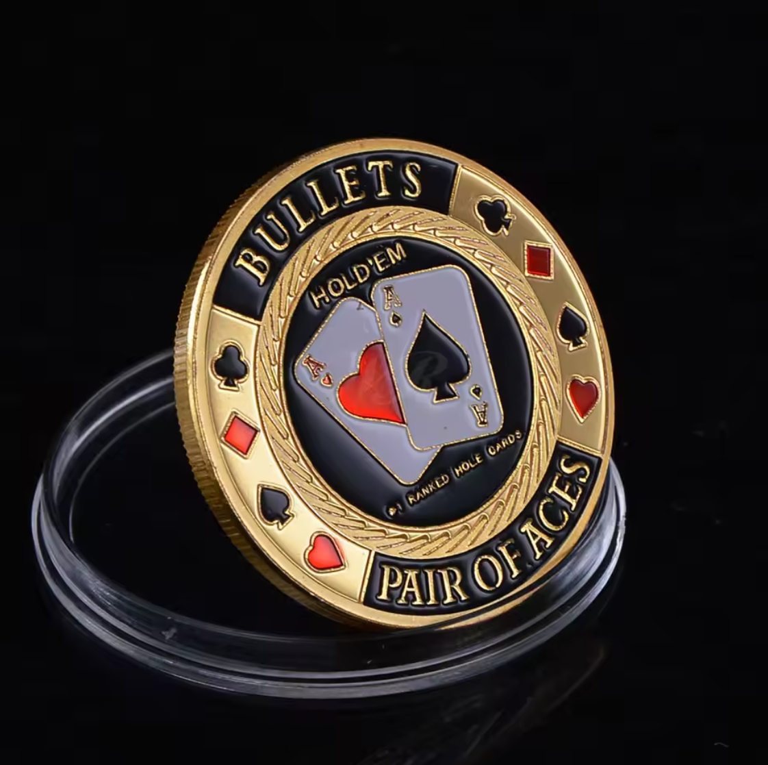 #5 Bullets Metal Card Guard (Clear Cover Included)