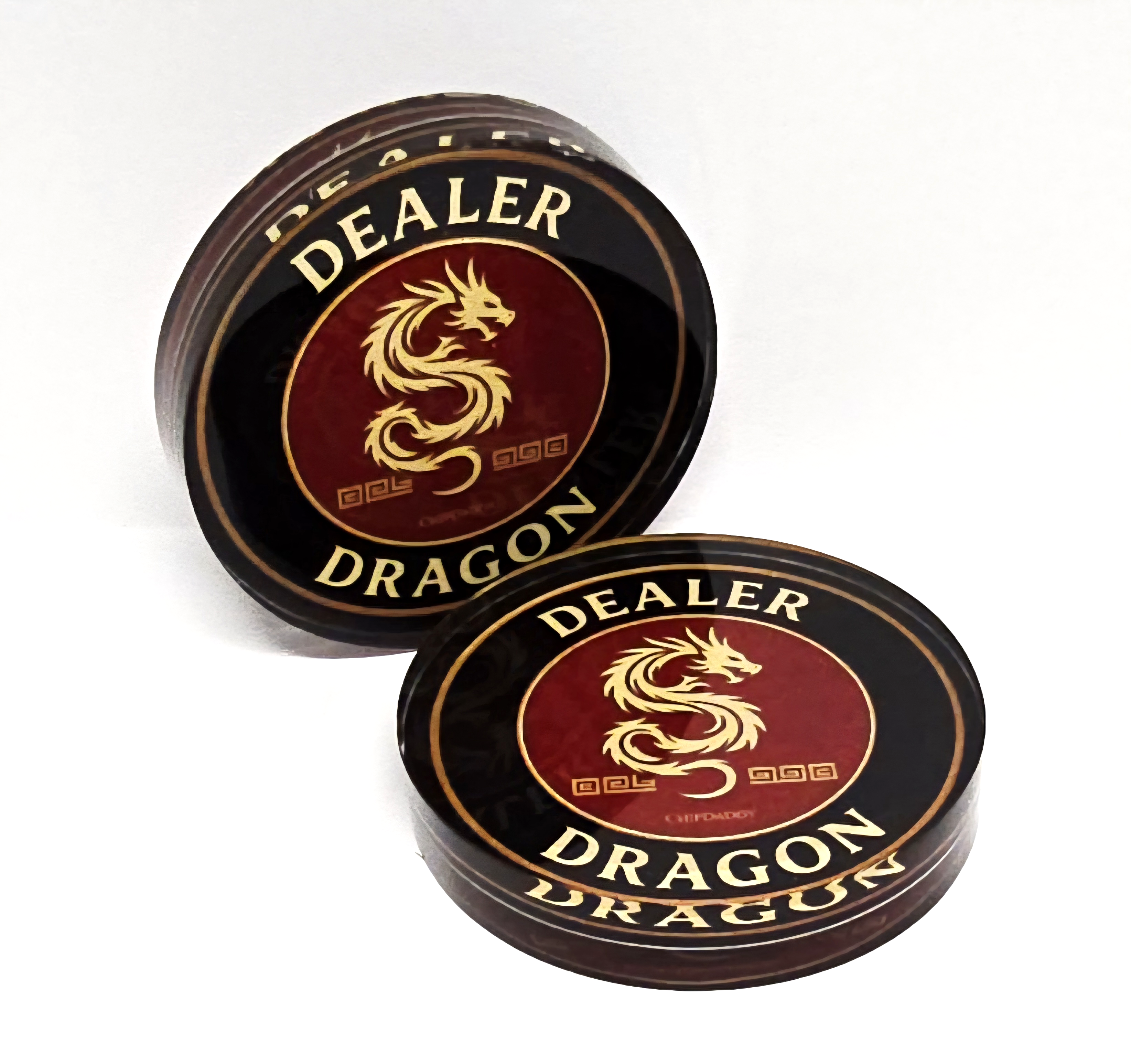 Dragon 2" Diameter Acrylic Dealer Button