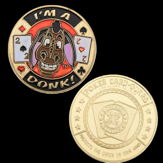 #9 I'm A Donk Metal Card Guard (Clear Cover Included)