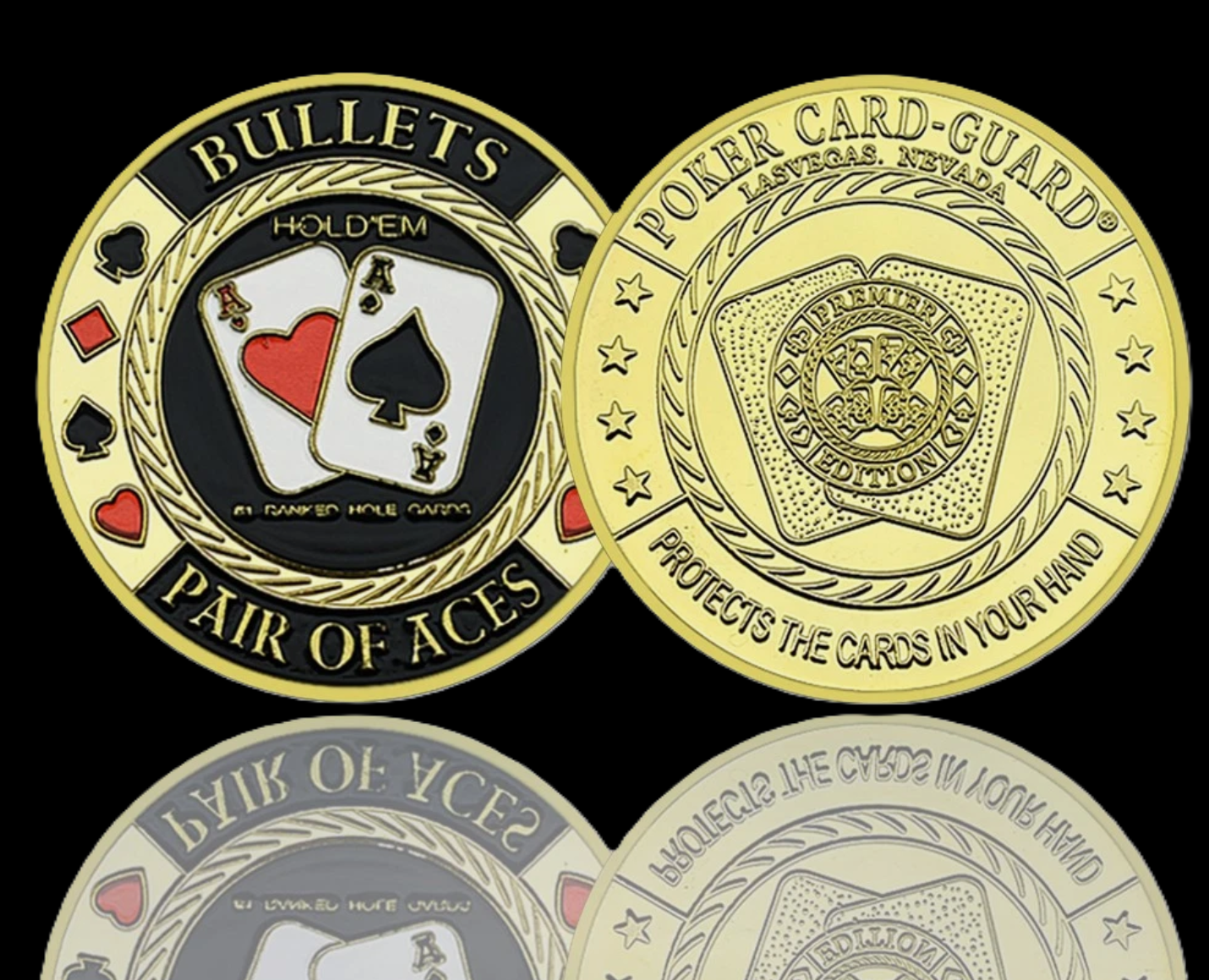 #5 Bullets Metal Card Guard (Clear Cover Included)