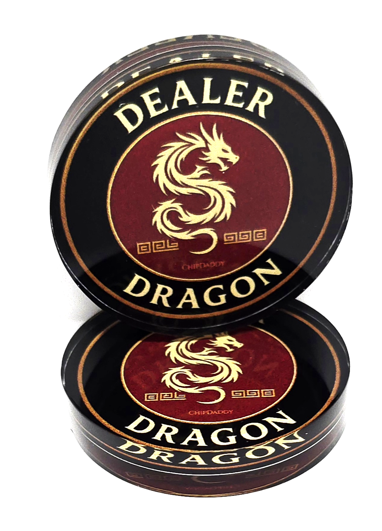 Dragon 2" Diameter Acrylic Dealer Button